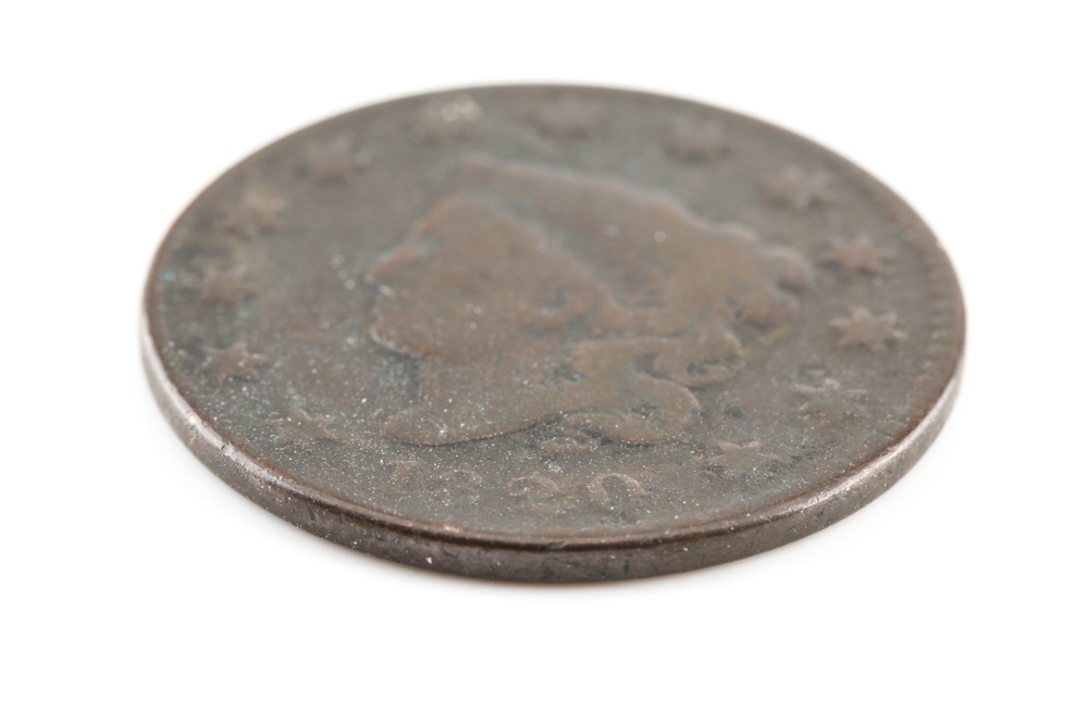 1820 Coronet Head Cent