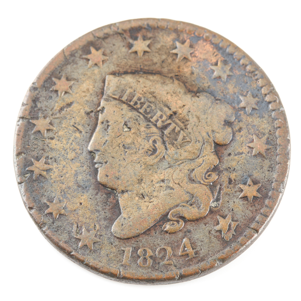 1824 Coronet Head Cent