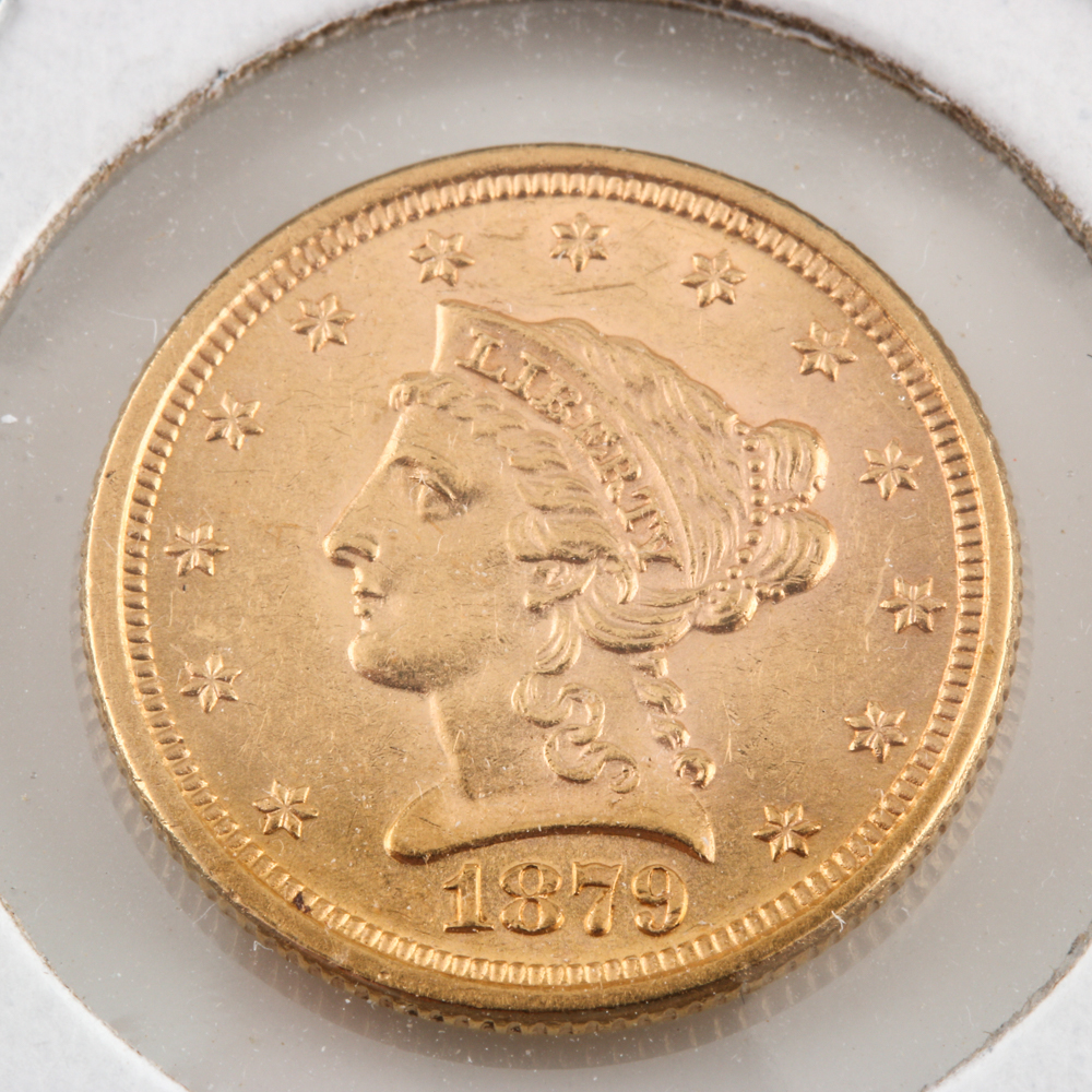 1879 $2 1/2 Liberty Gold Coin