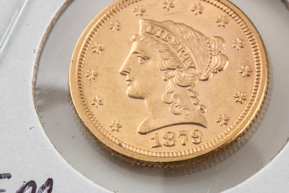 1879 $2 1/2 Liberty Gold Coin