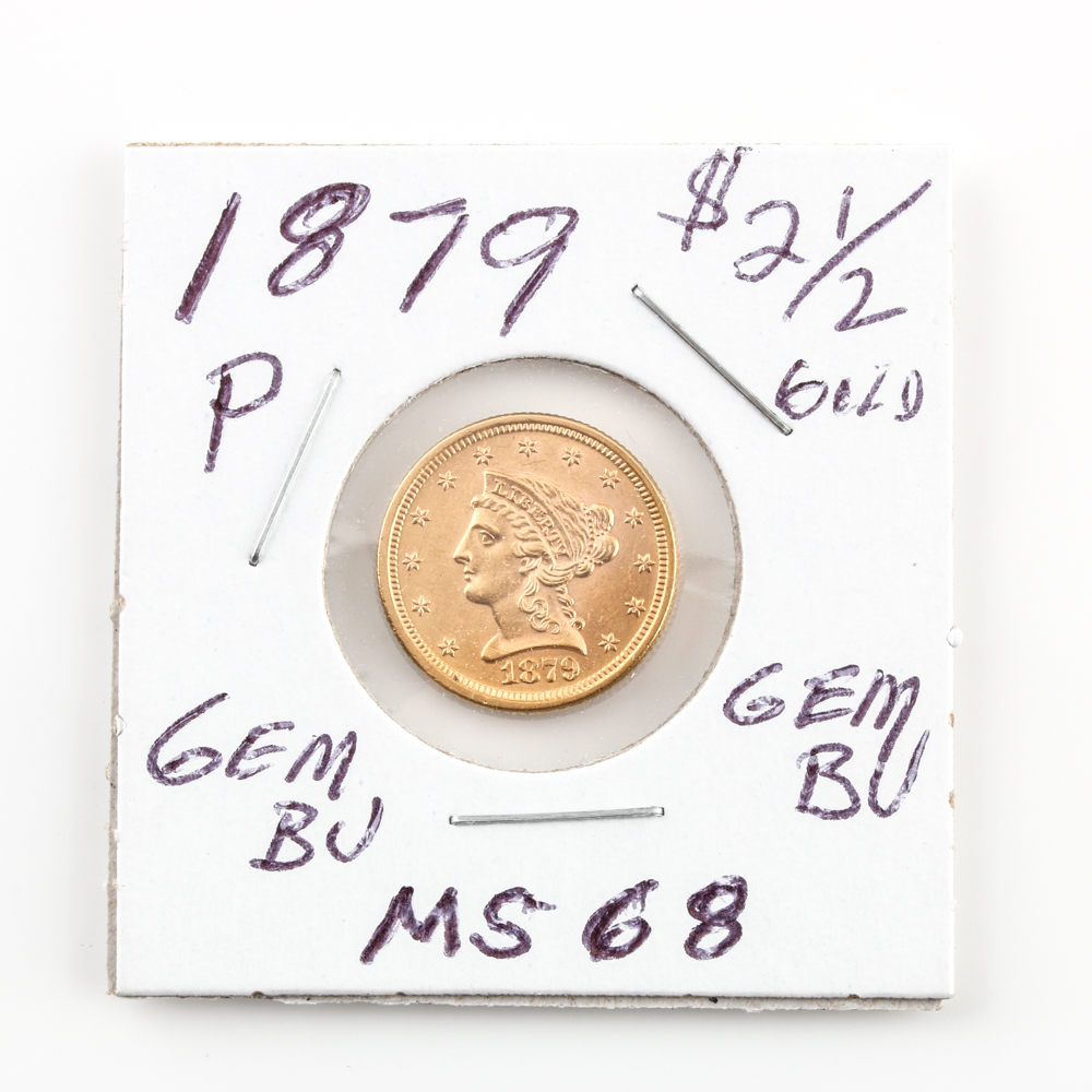 1879 $2 1/2 Liberty Gold Coin