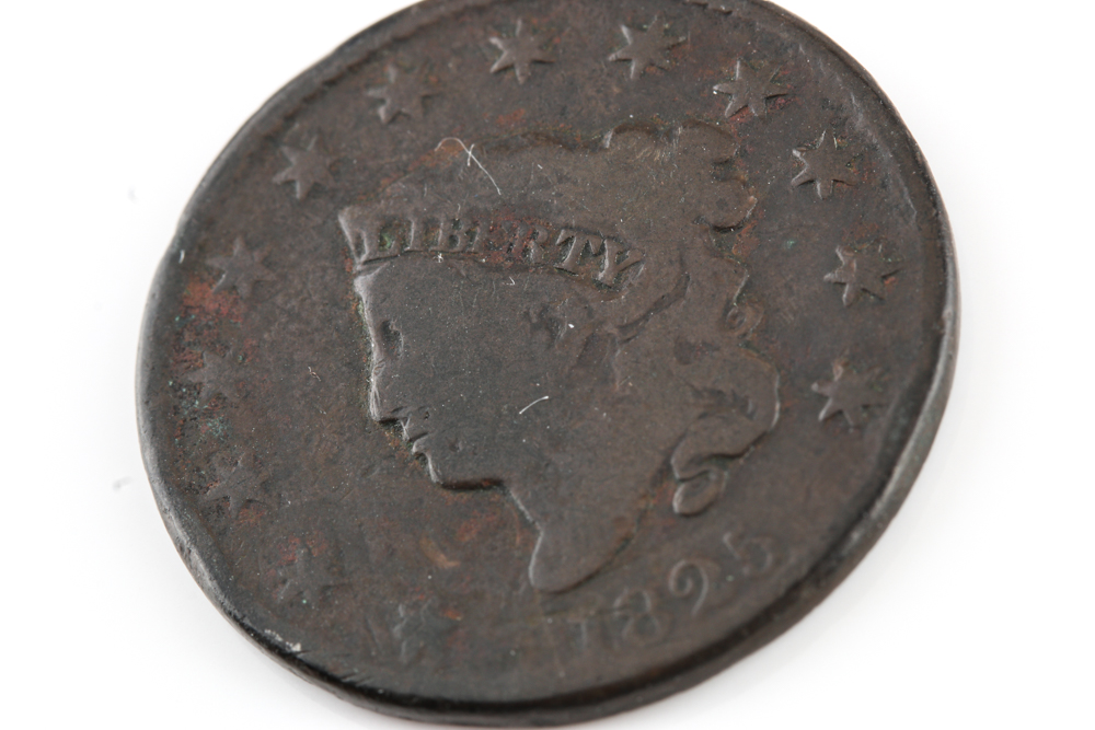 1825 Coronet Head Cent