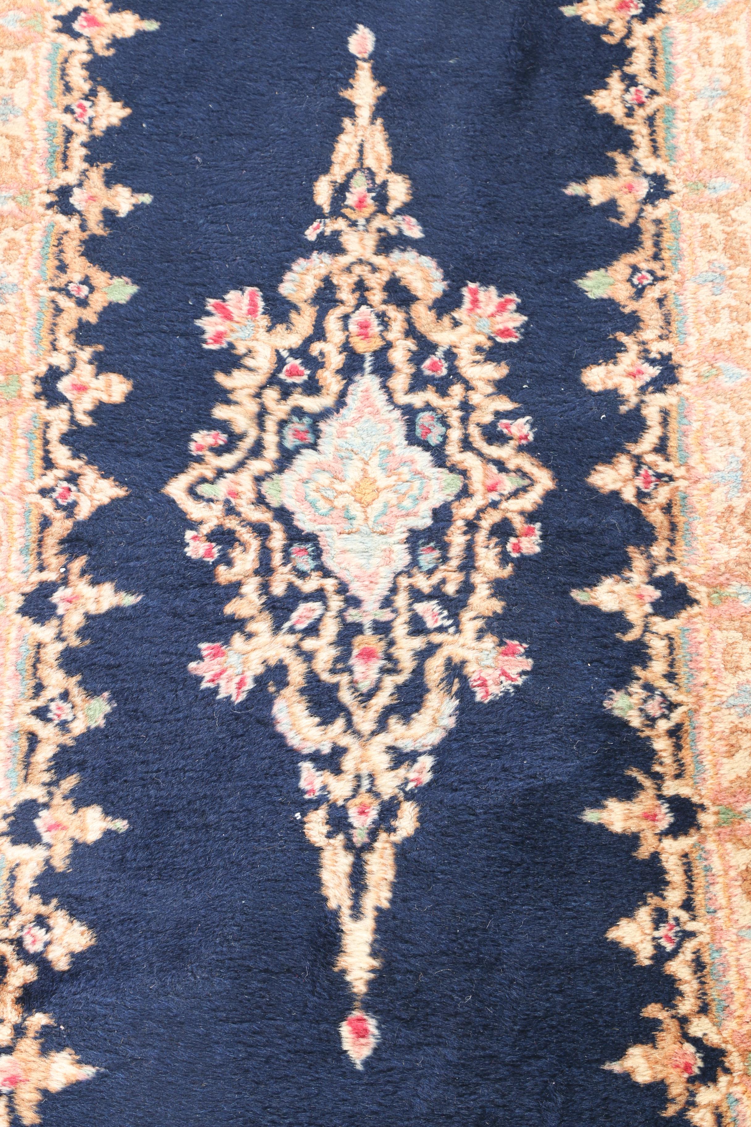 Hand-Knotted Kerman Accent Rugs