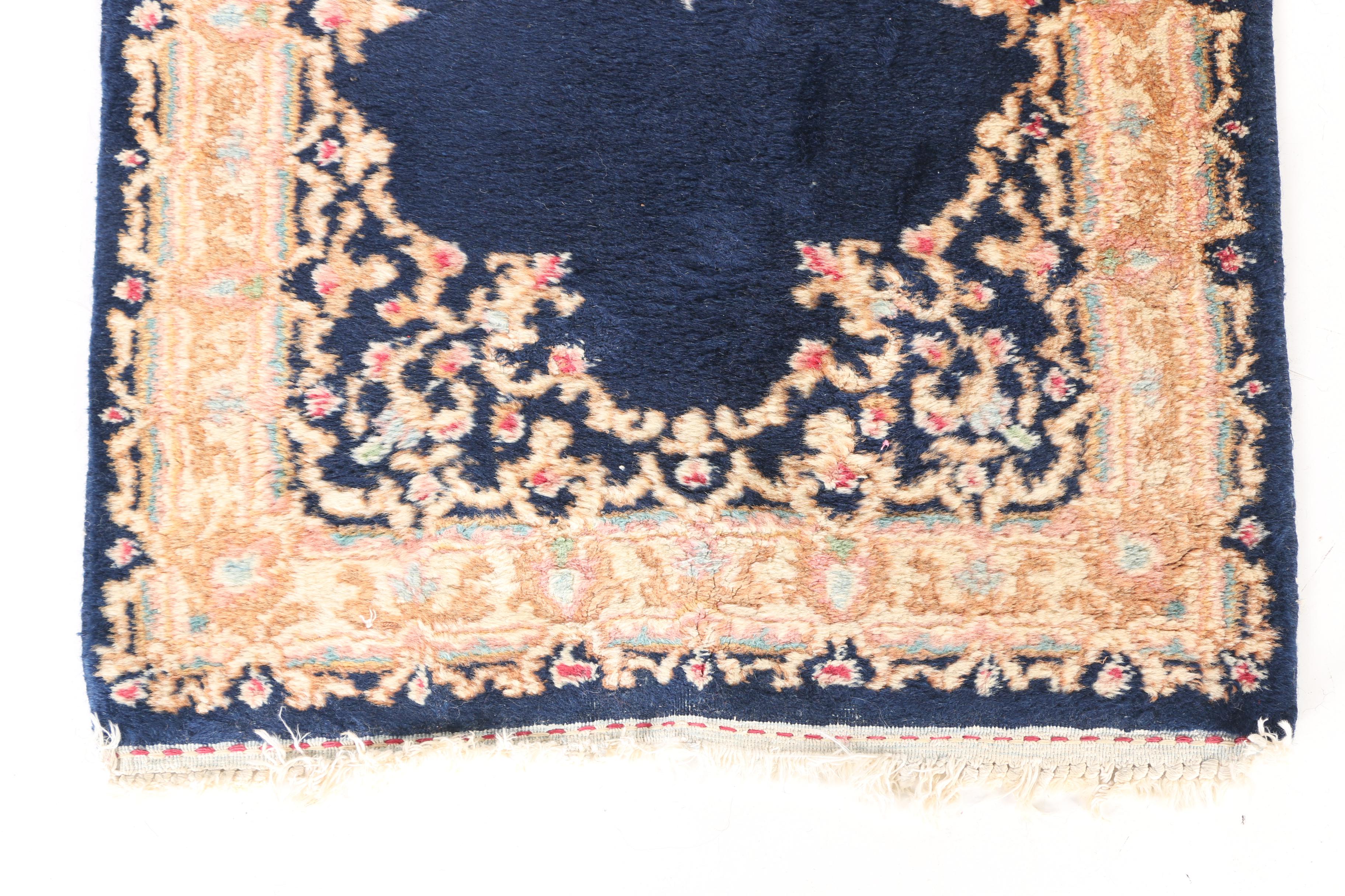 Hand-Knotted Kerman Accent Rugs