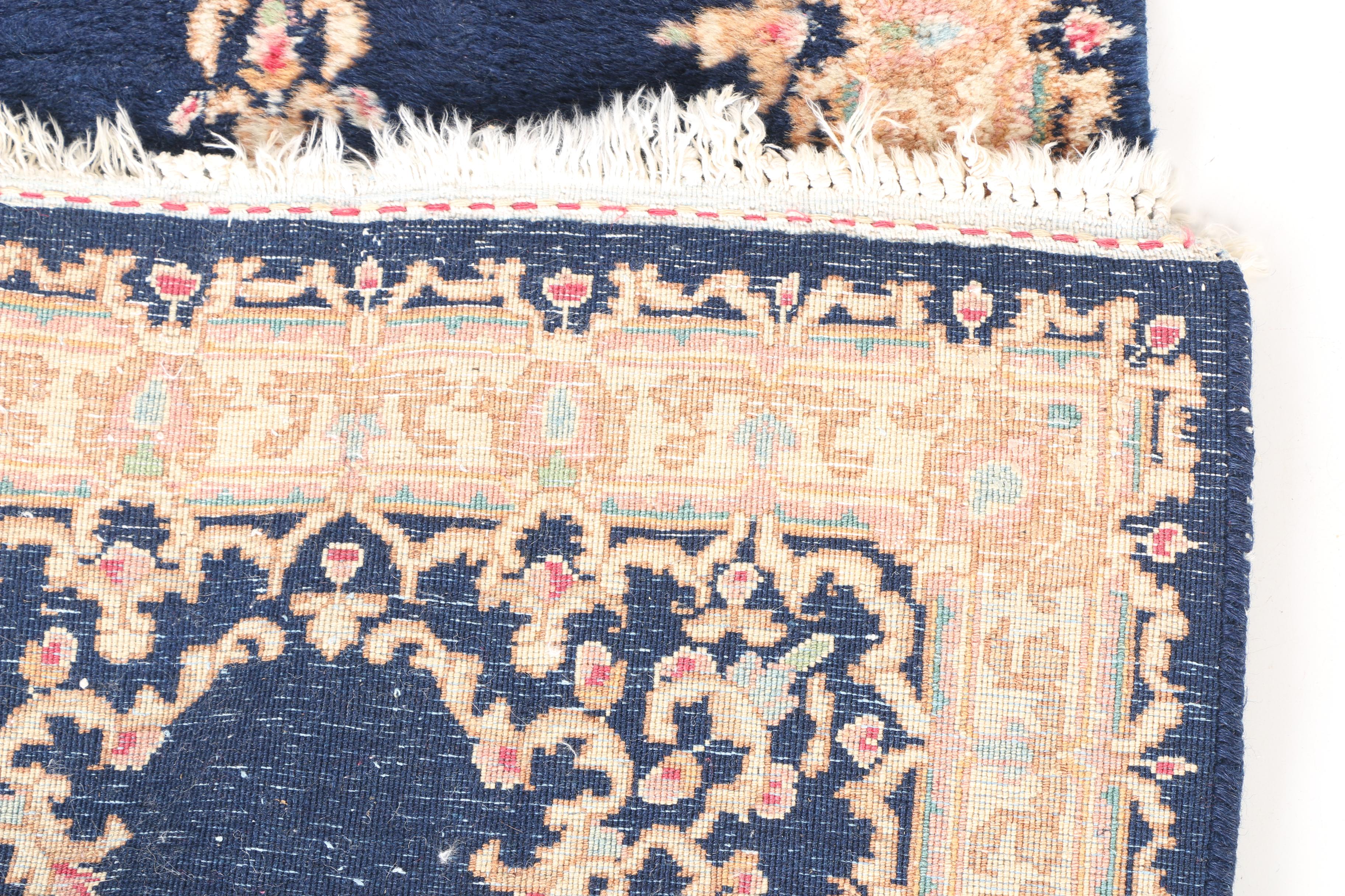 Hand-Knotted Kerman Accent Rugs