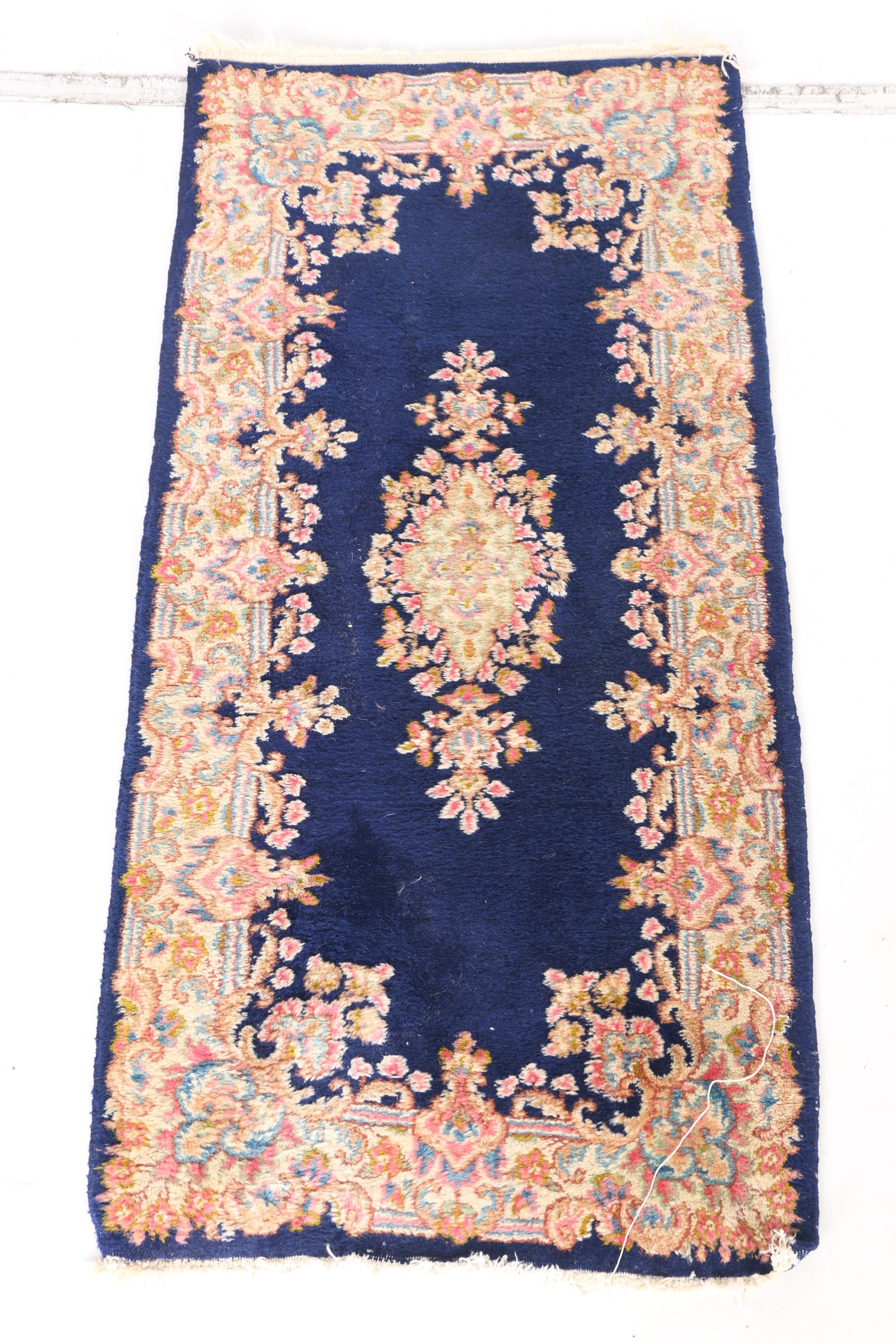 Hand-Knotted Kerman Accent Rugs