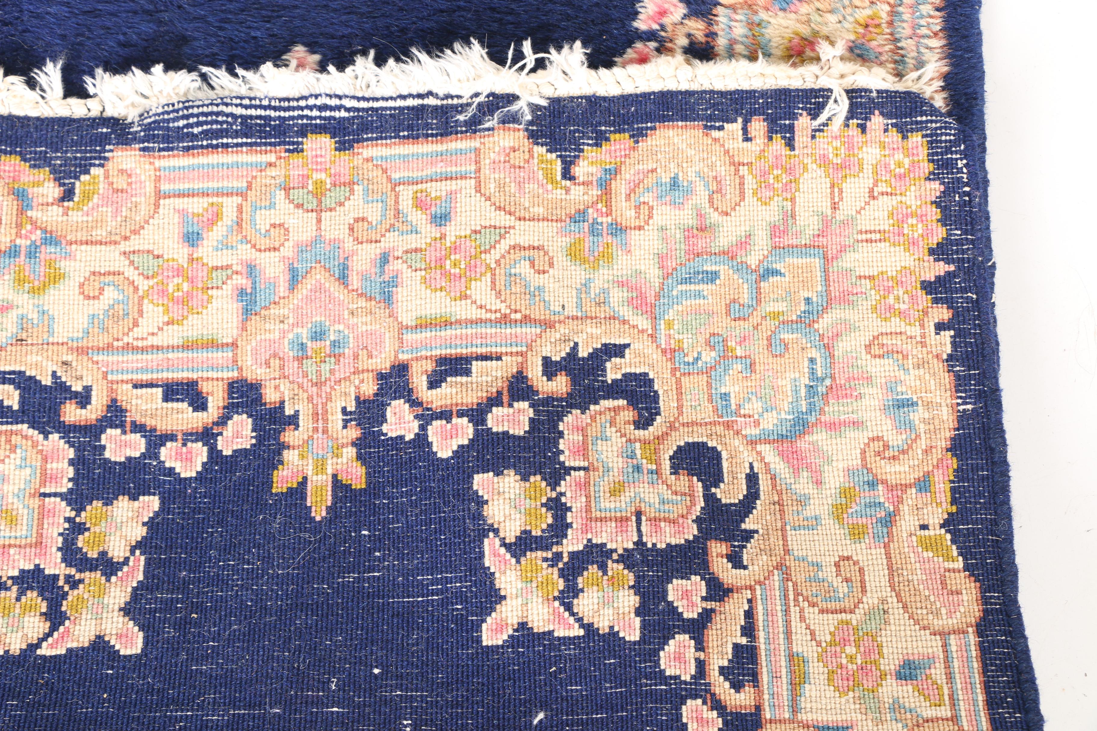 Hand-Knotted Kerman Accent Rugs