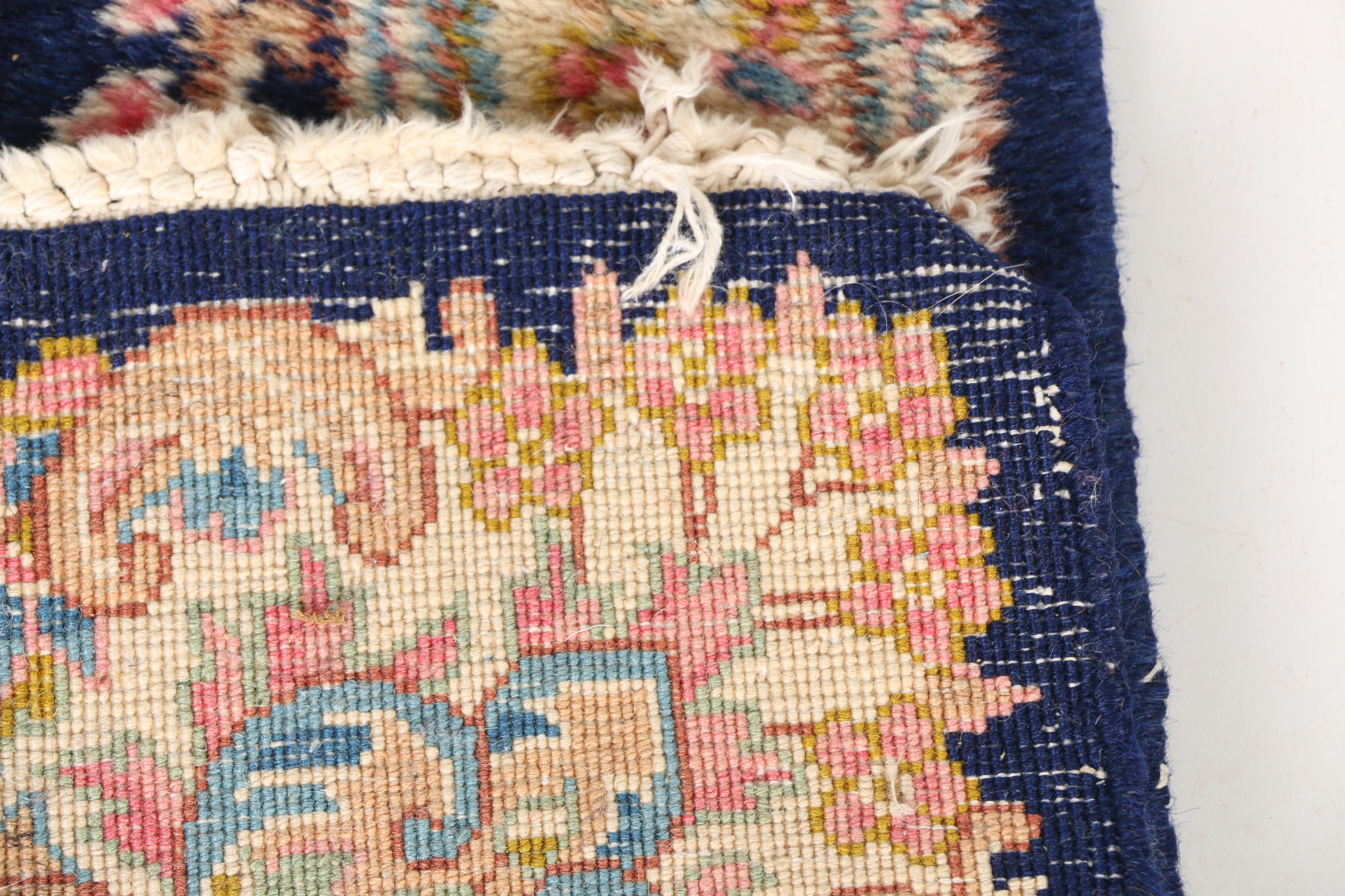 Hand-Knotted Kerman Accent Rugs