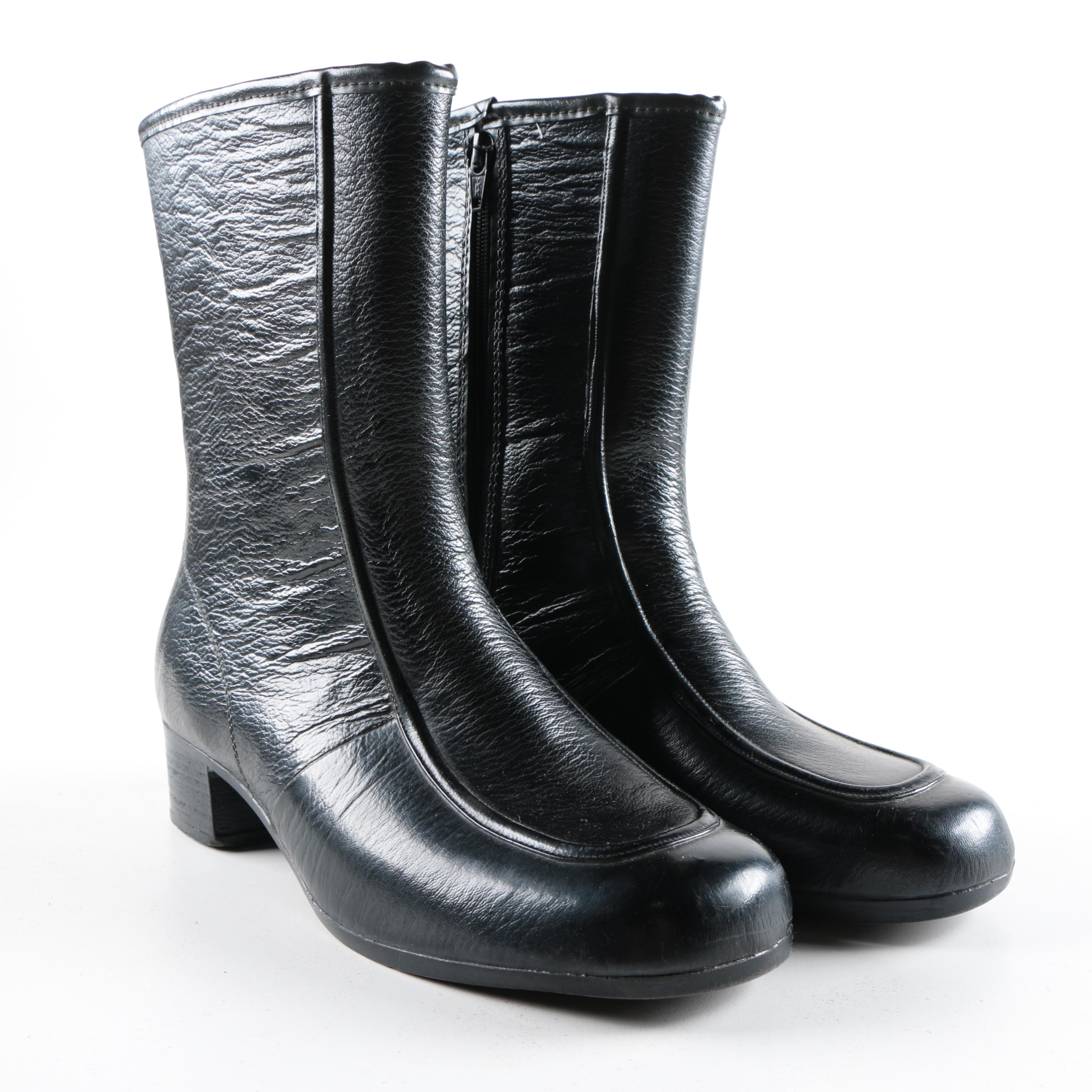 Pair of Black Rain Boots