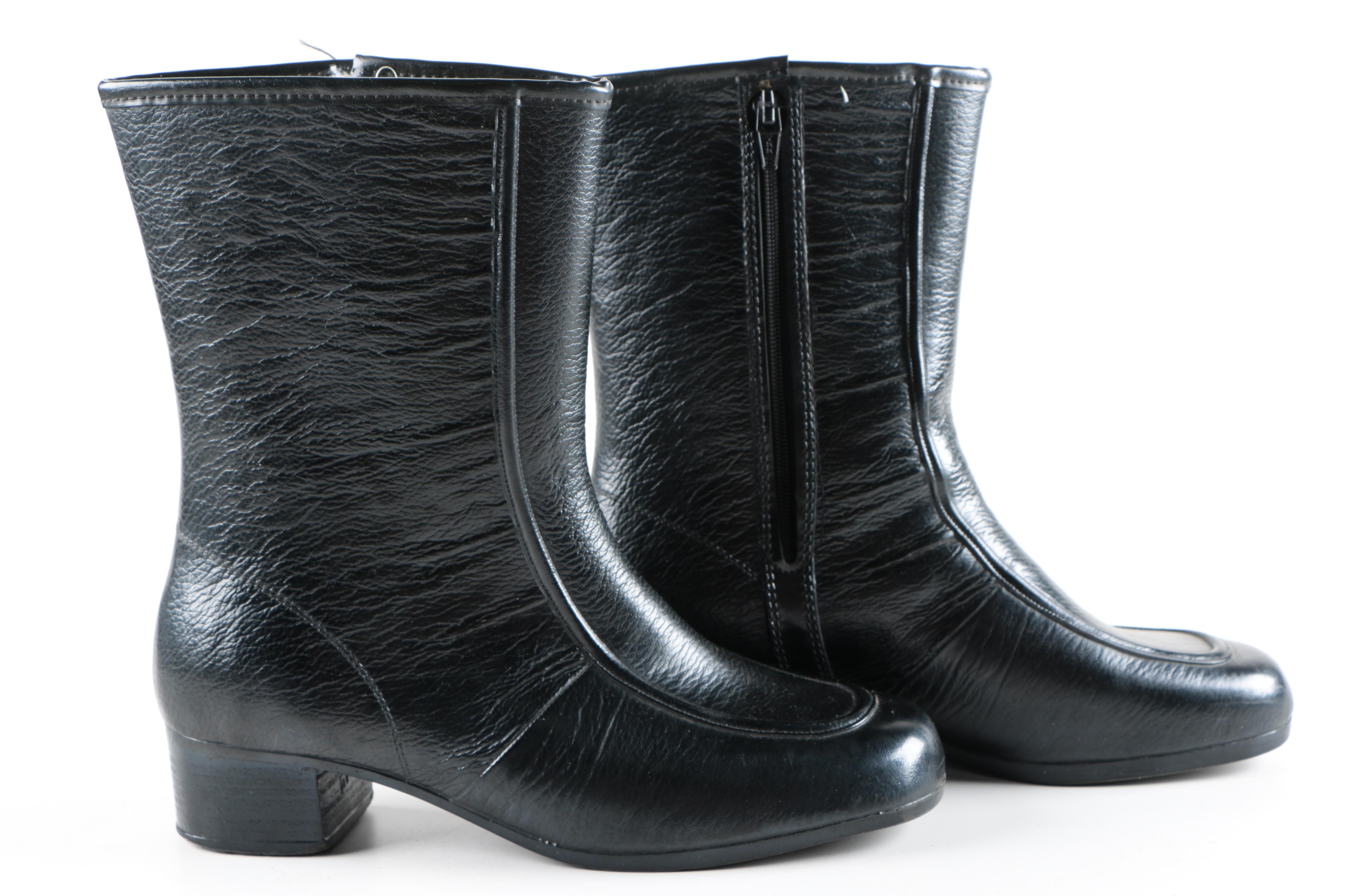 Pair of Black Rain Boots