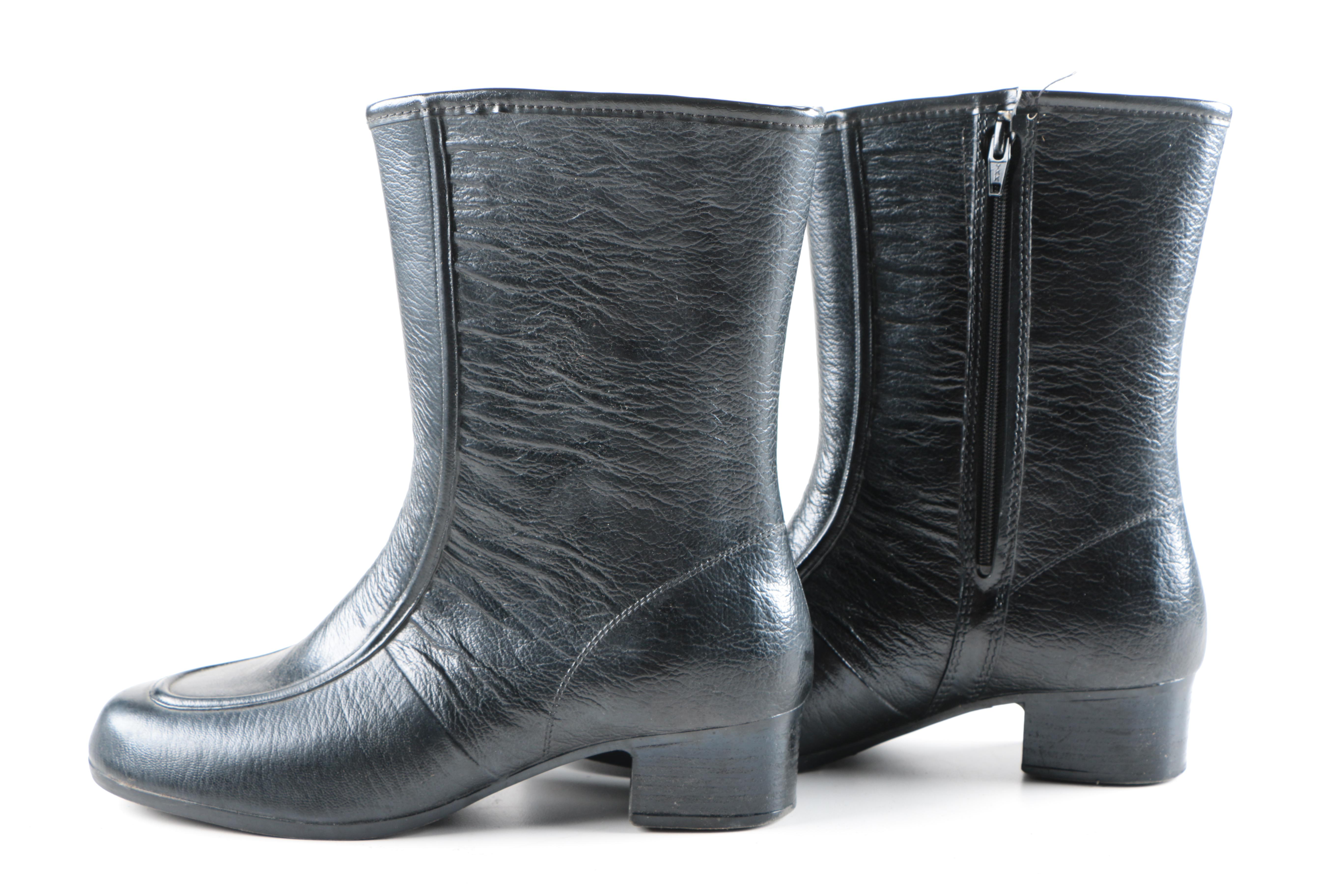 Pair of Black Rain Boots