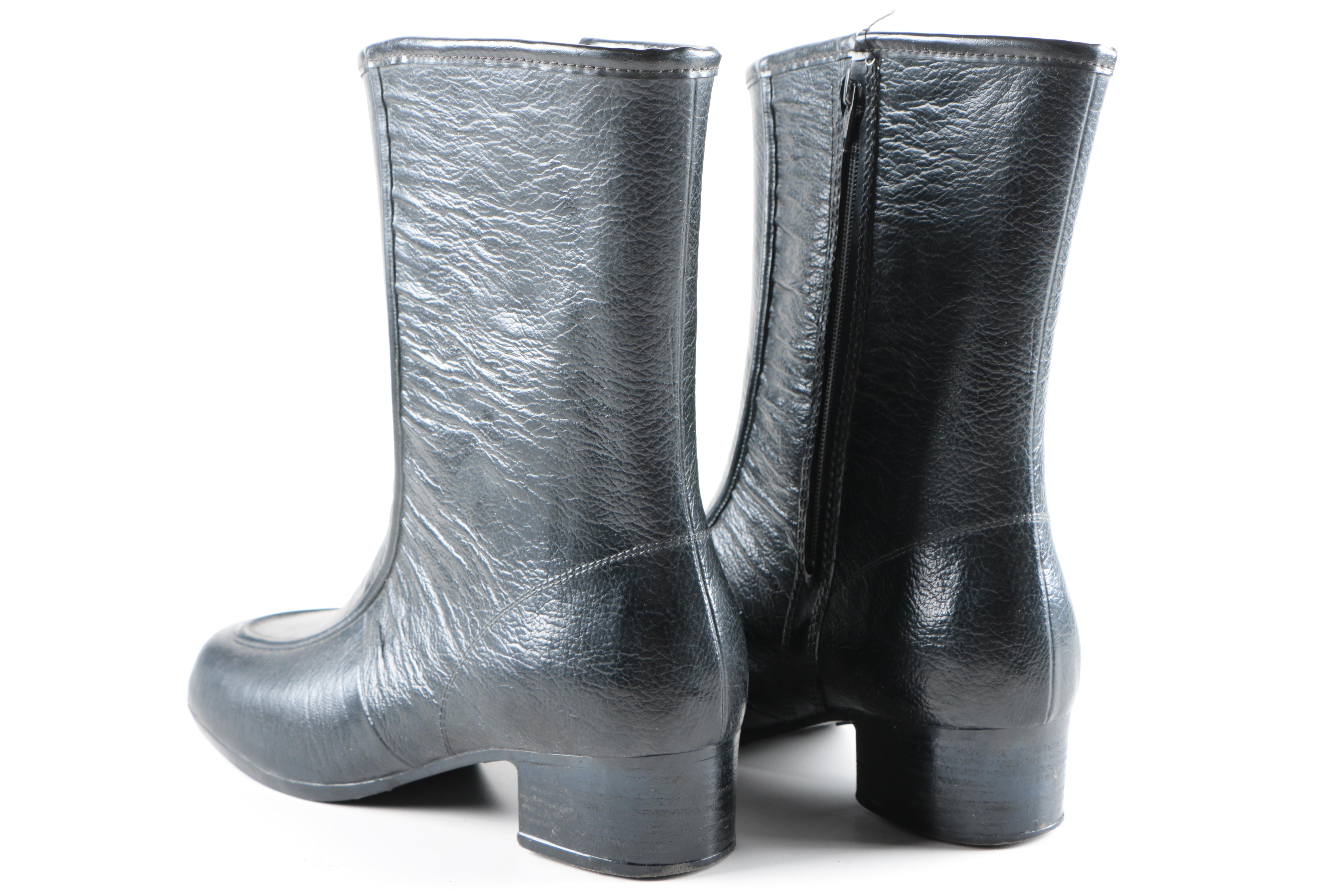 Pair of Black Rain Boots