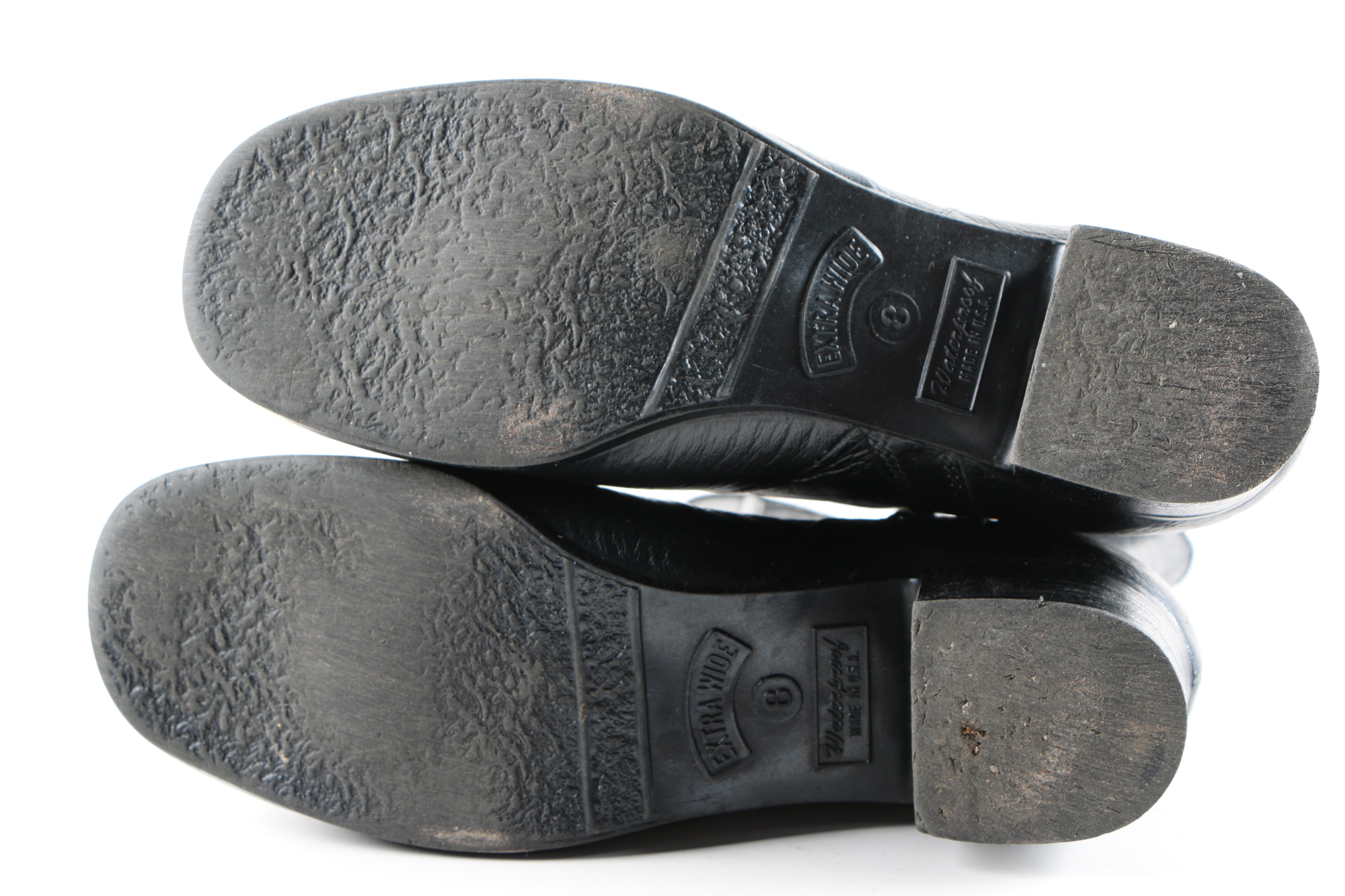 Pair of Black Rain Boots