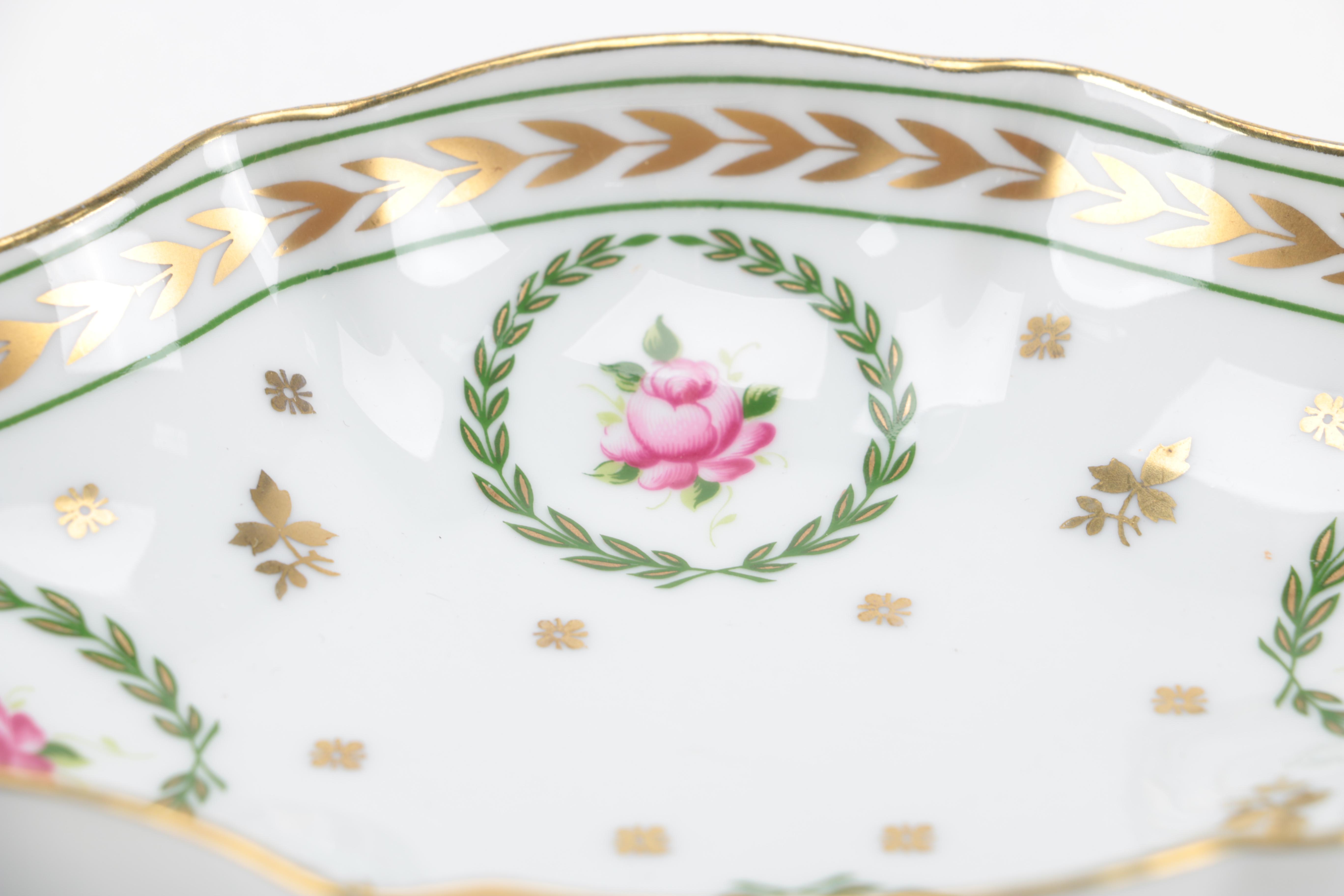 Limoges "Florence" Floral Dish