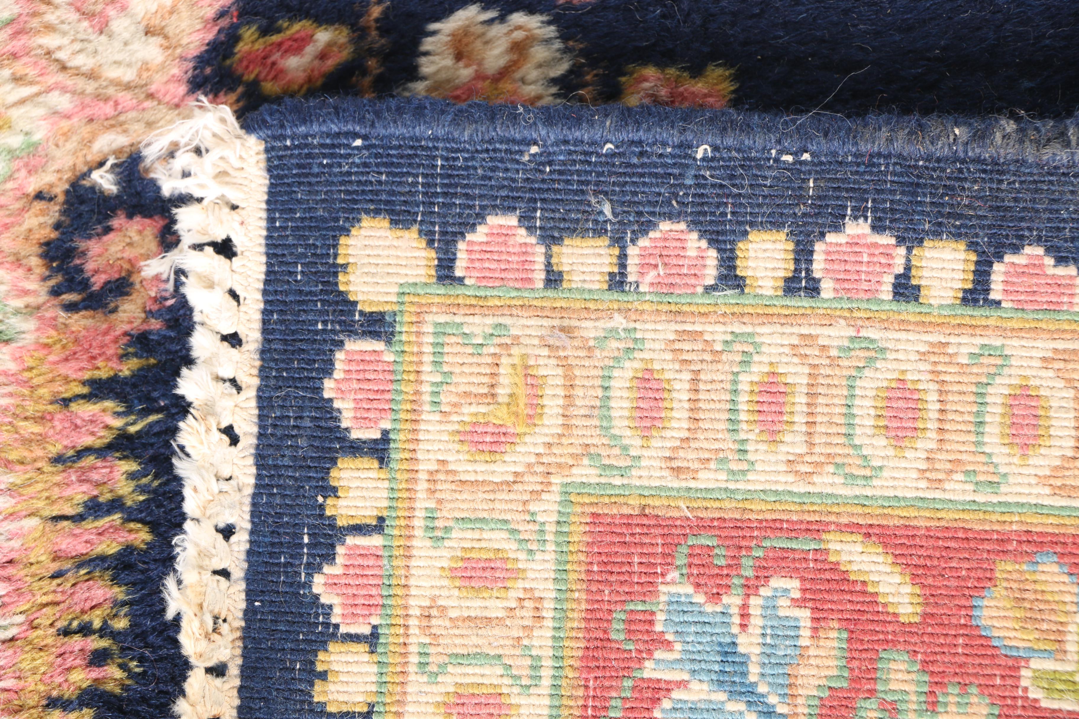 Hand-Knotted Kerman Area Rug