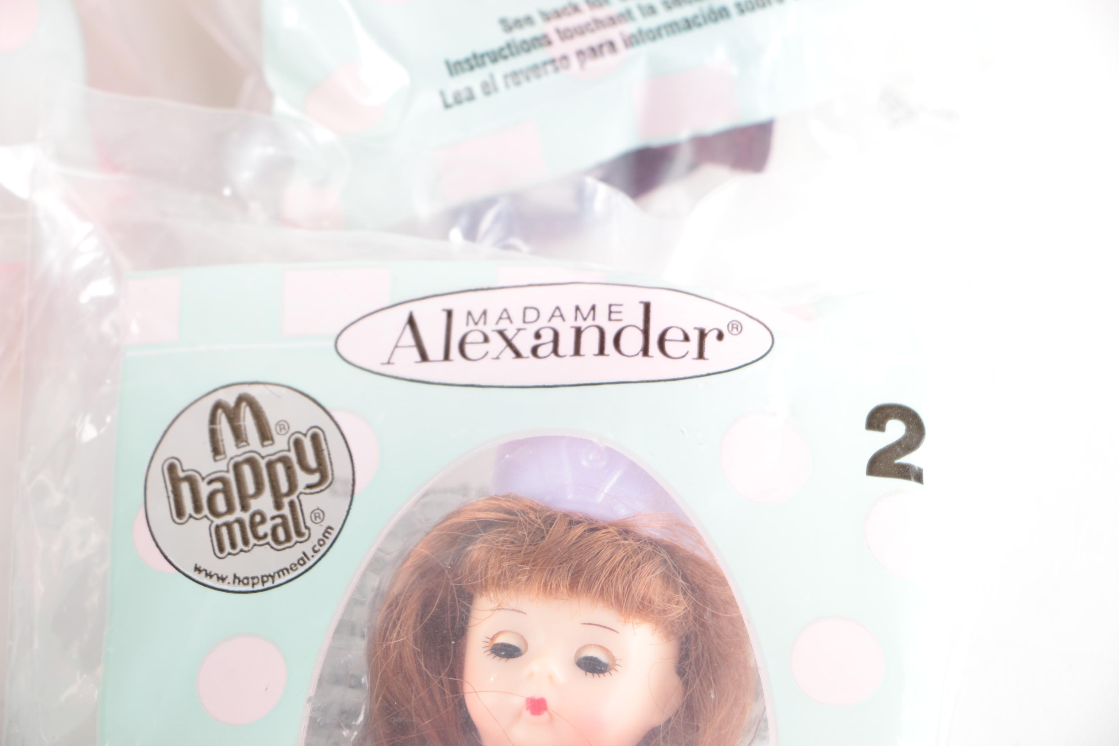 Barbie Tea Set and Madame Alexander Happy Meal Toys