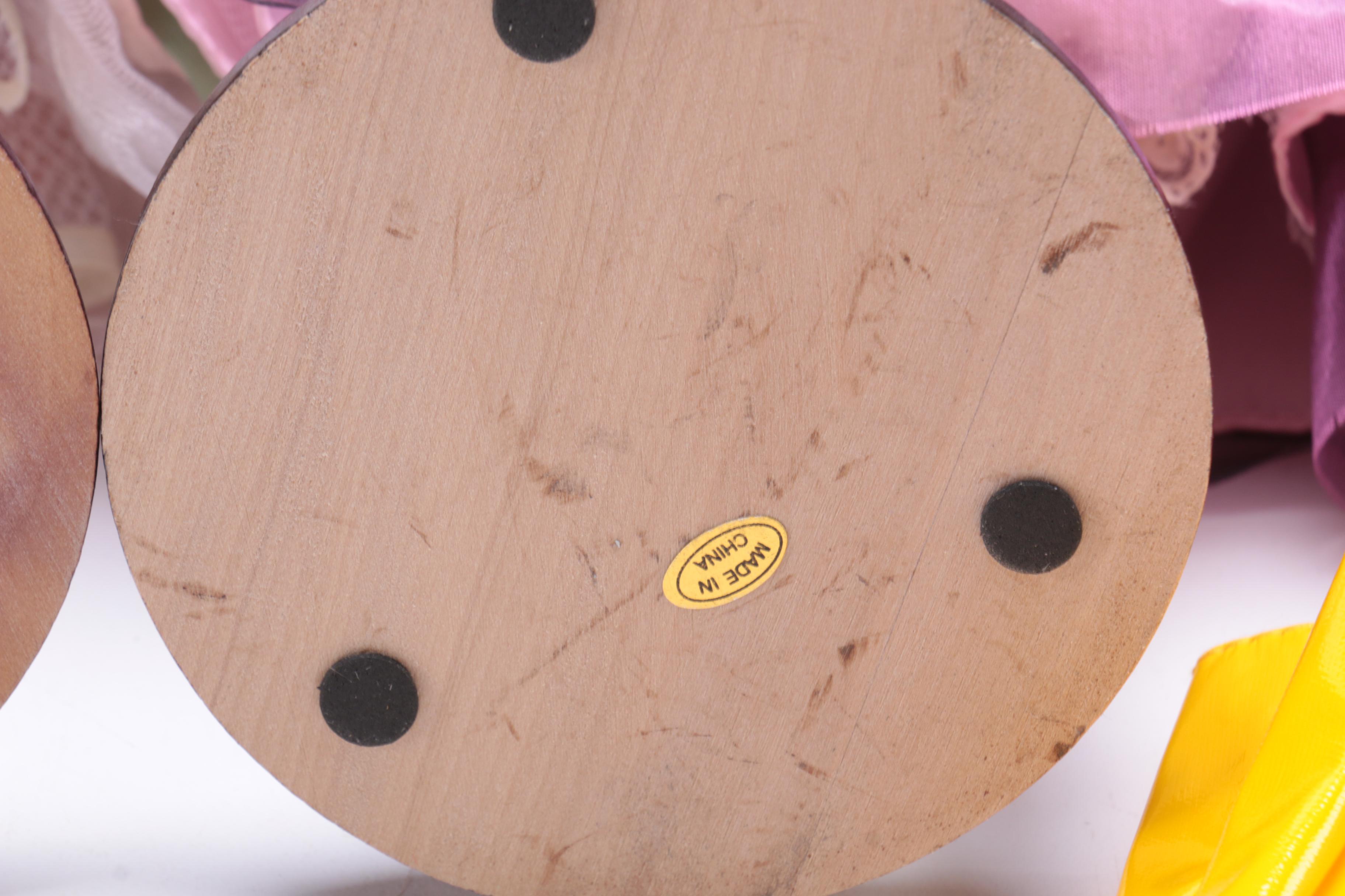 Five Porcelain Dolls Including Little Red Riding Hood