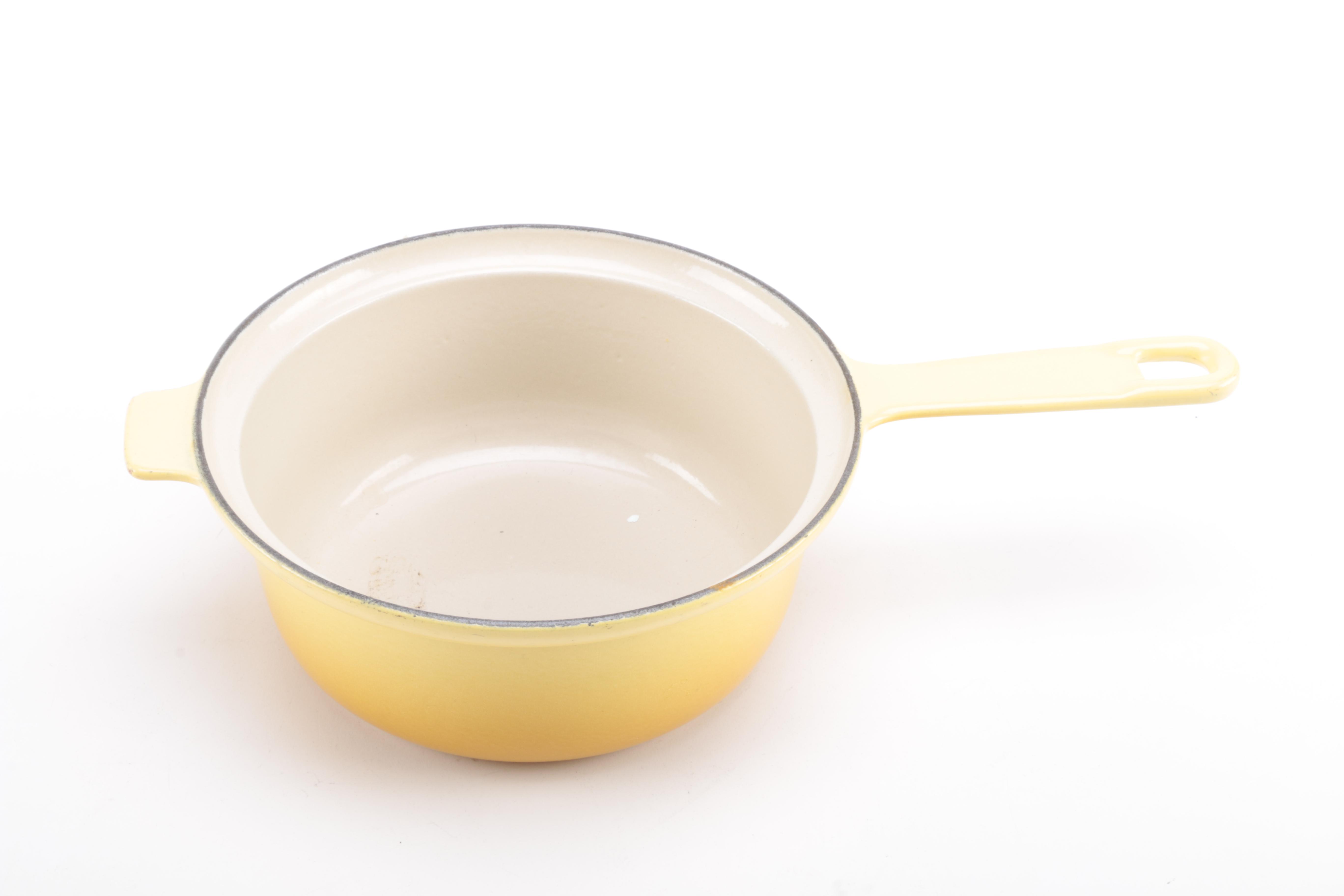 Assorted Enameled Cast Iron Cookware featuring Le Creuset