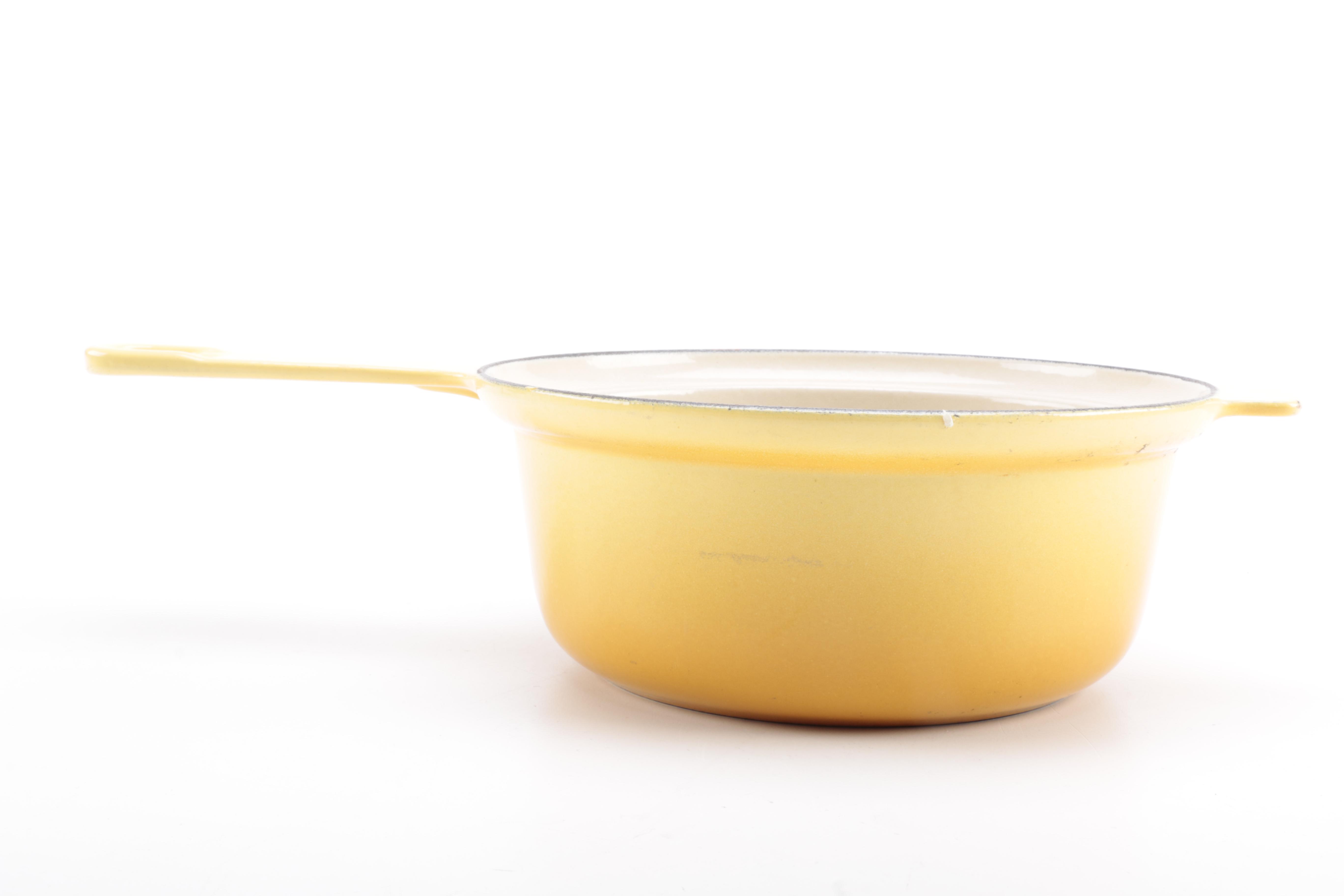 Assorted Enameled Cast Iron Cookware featuring Le Creuset