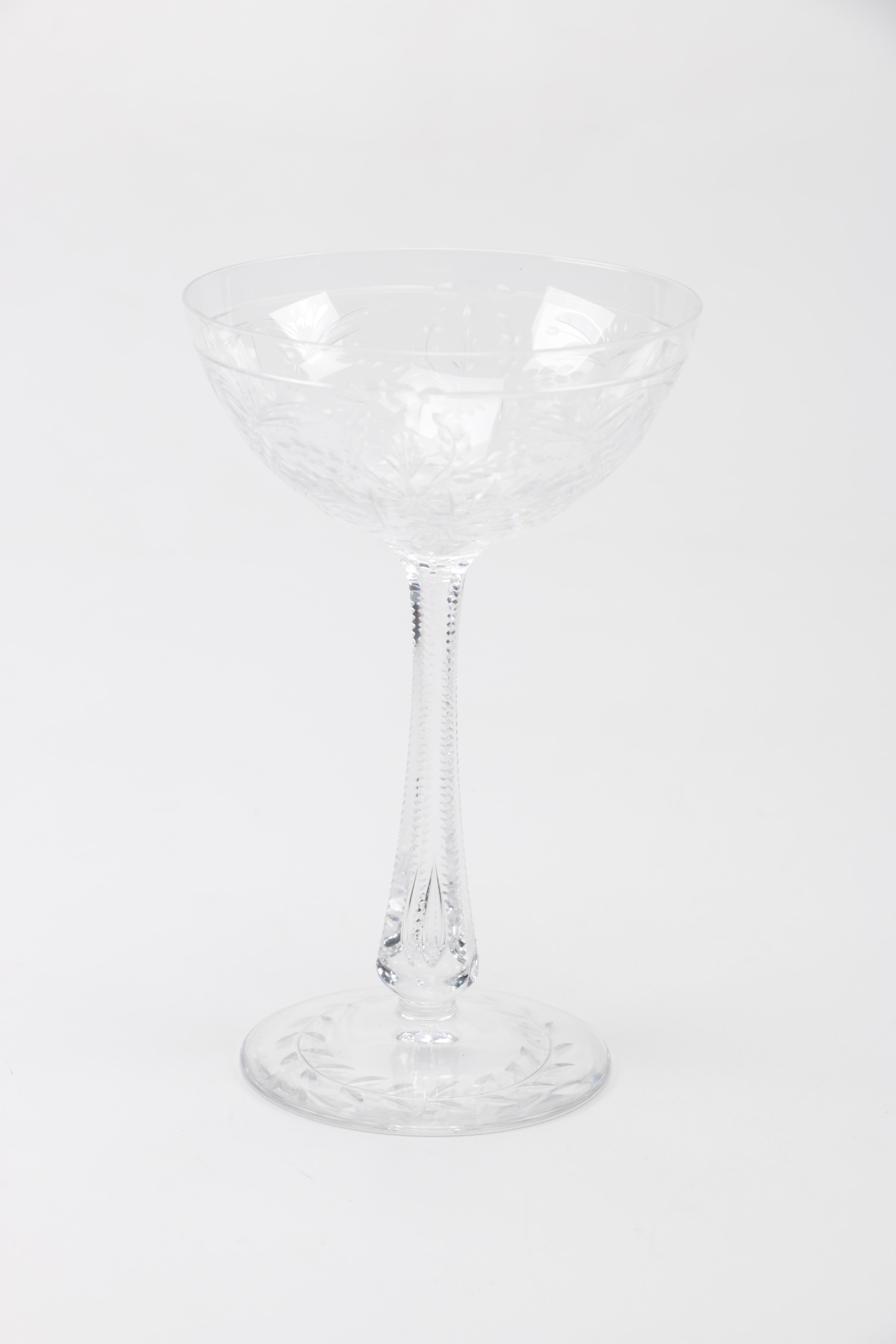 Set of Crystal Stemware