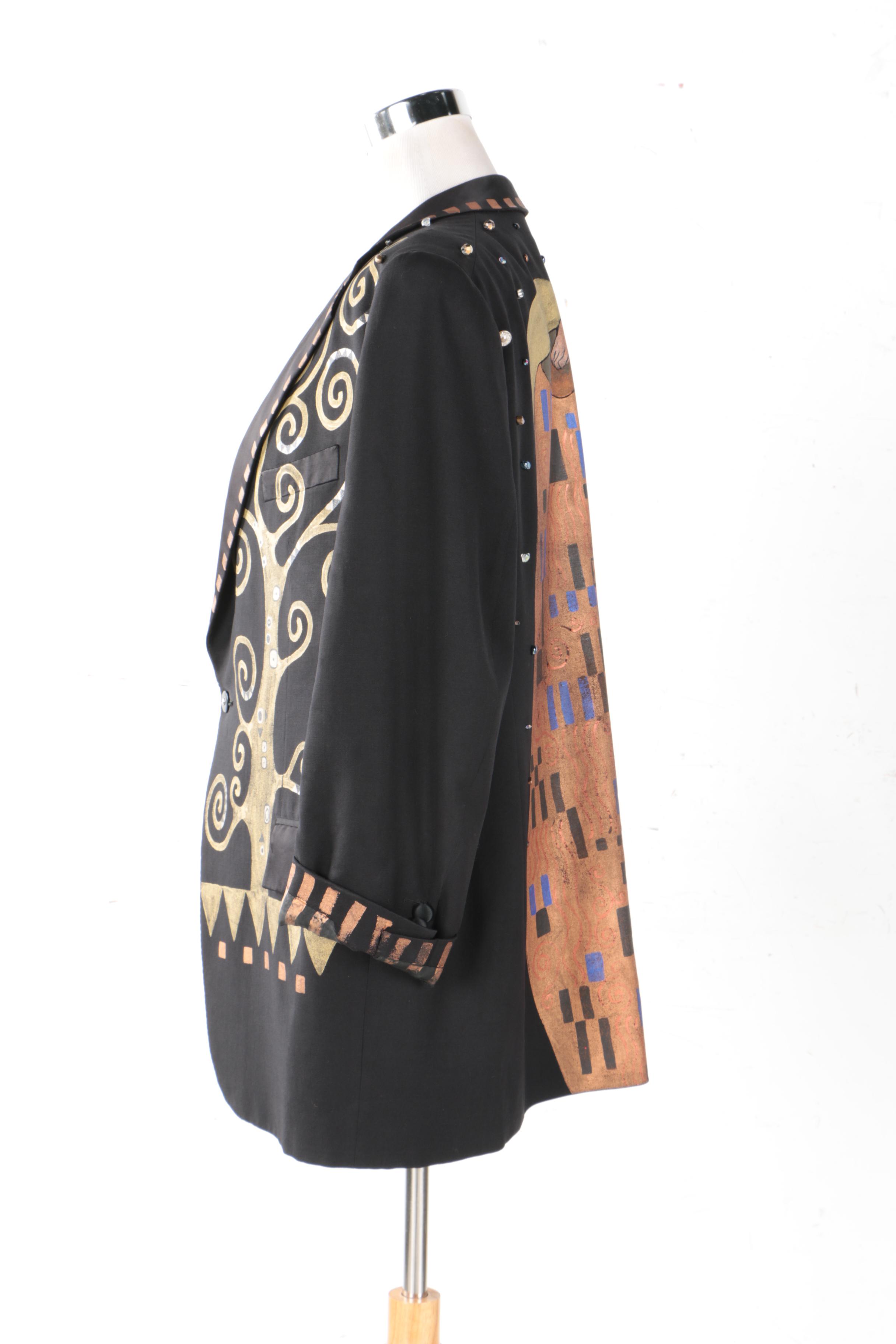 Custom Hand Painted Men's Blazer