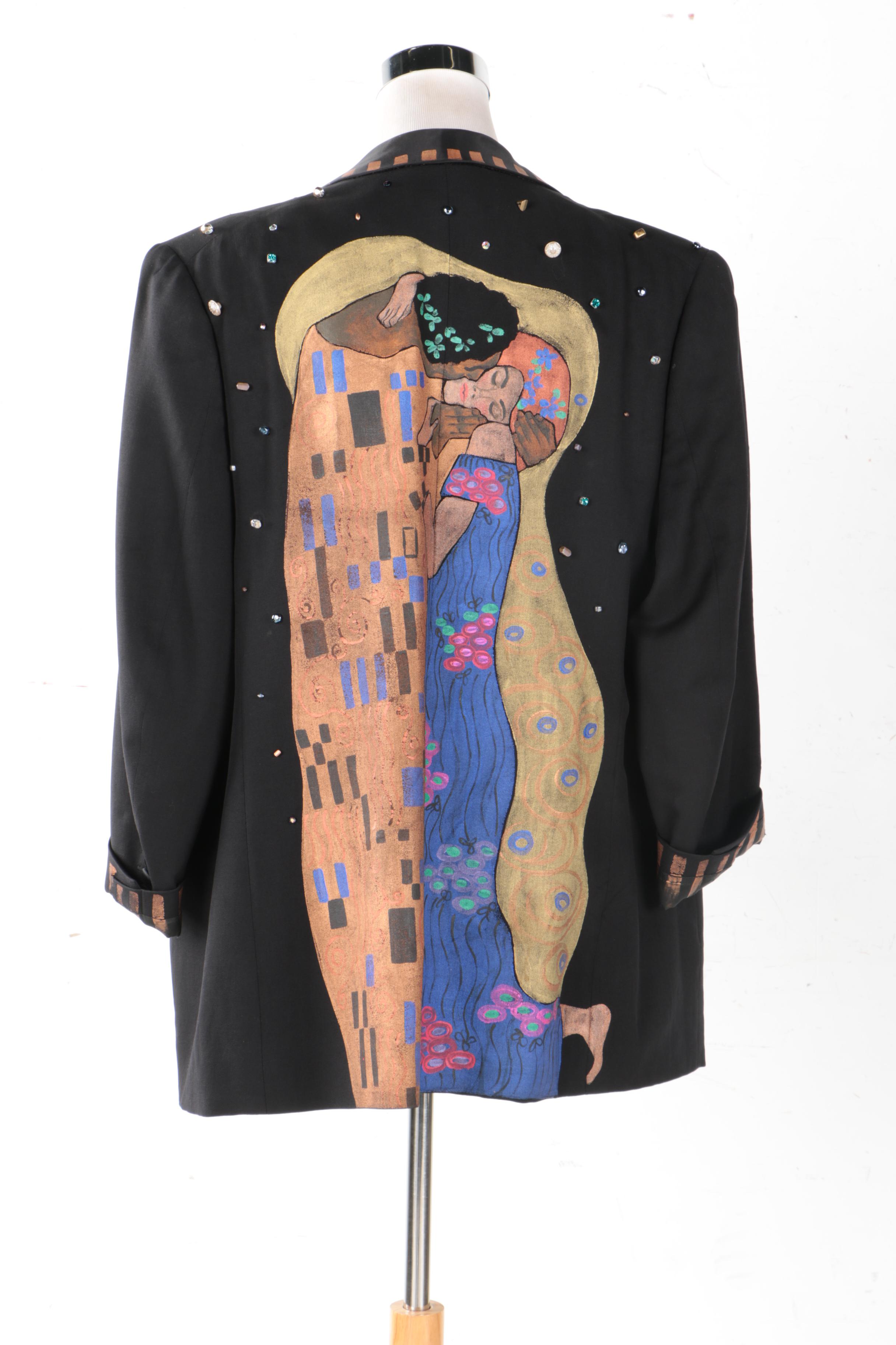 Custom Hand Painted Men's Blazer