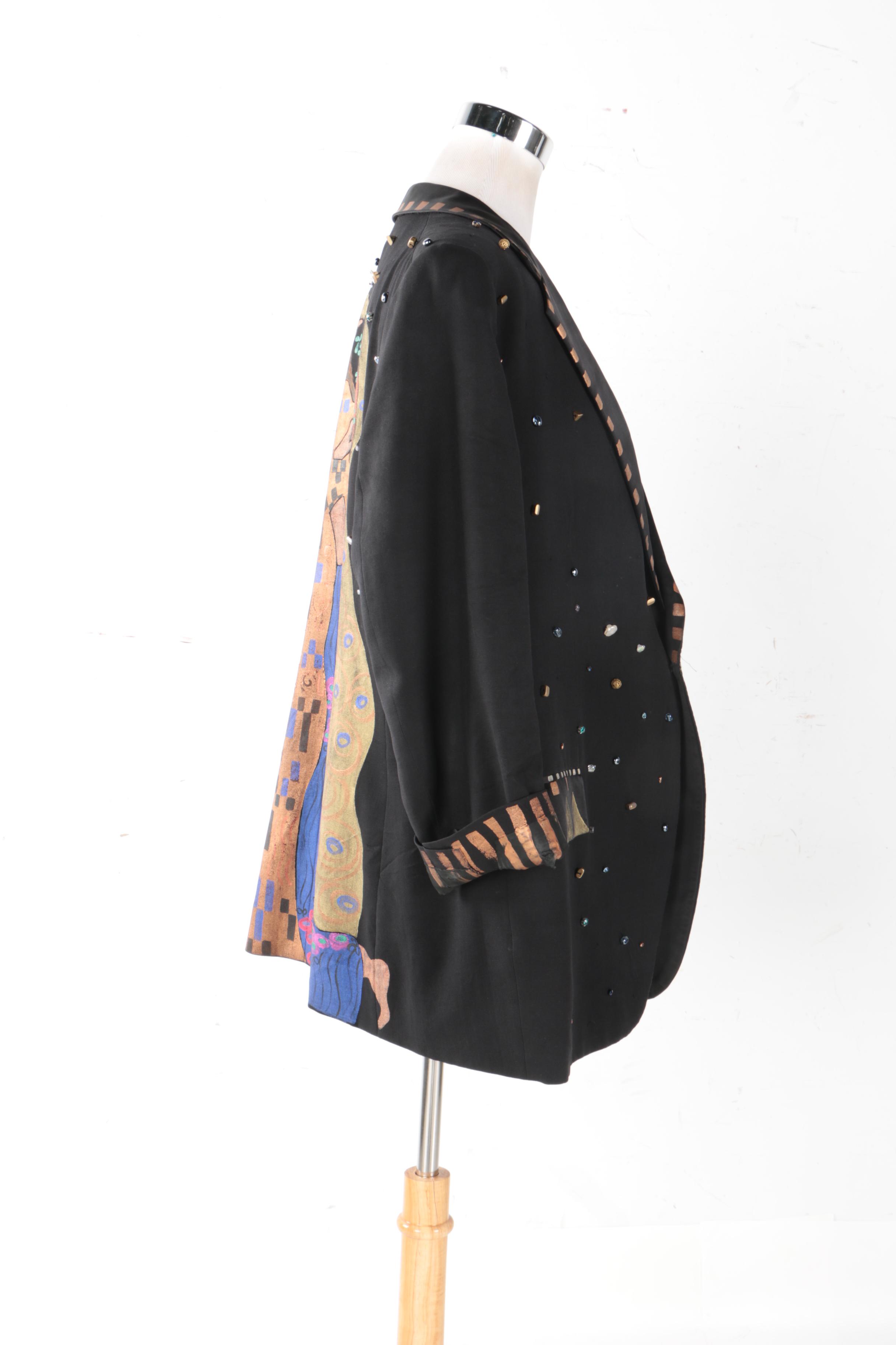 Custom Hand Painted Men's Blazer