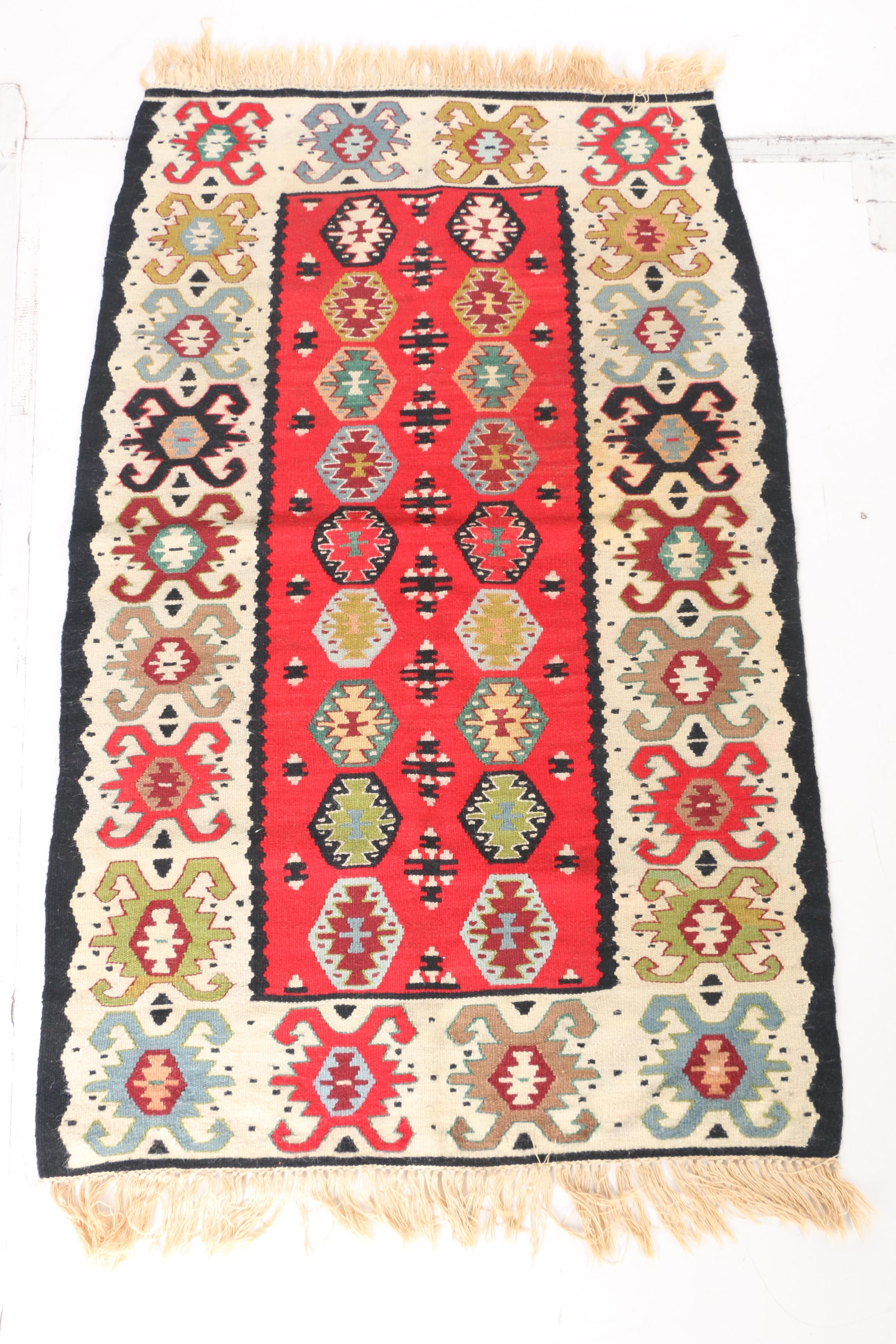 Handwoven and Embroidered Kazak Accent Rugs and Kilims