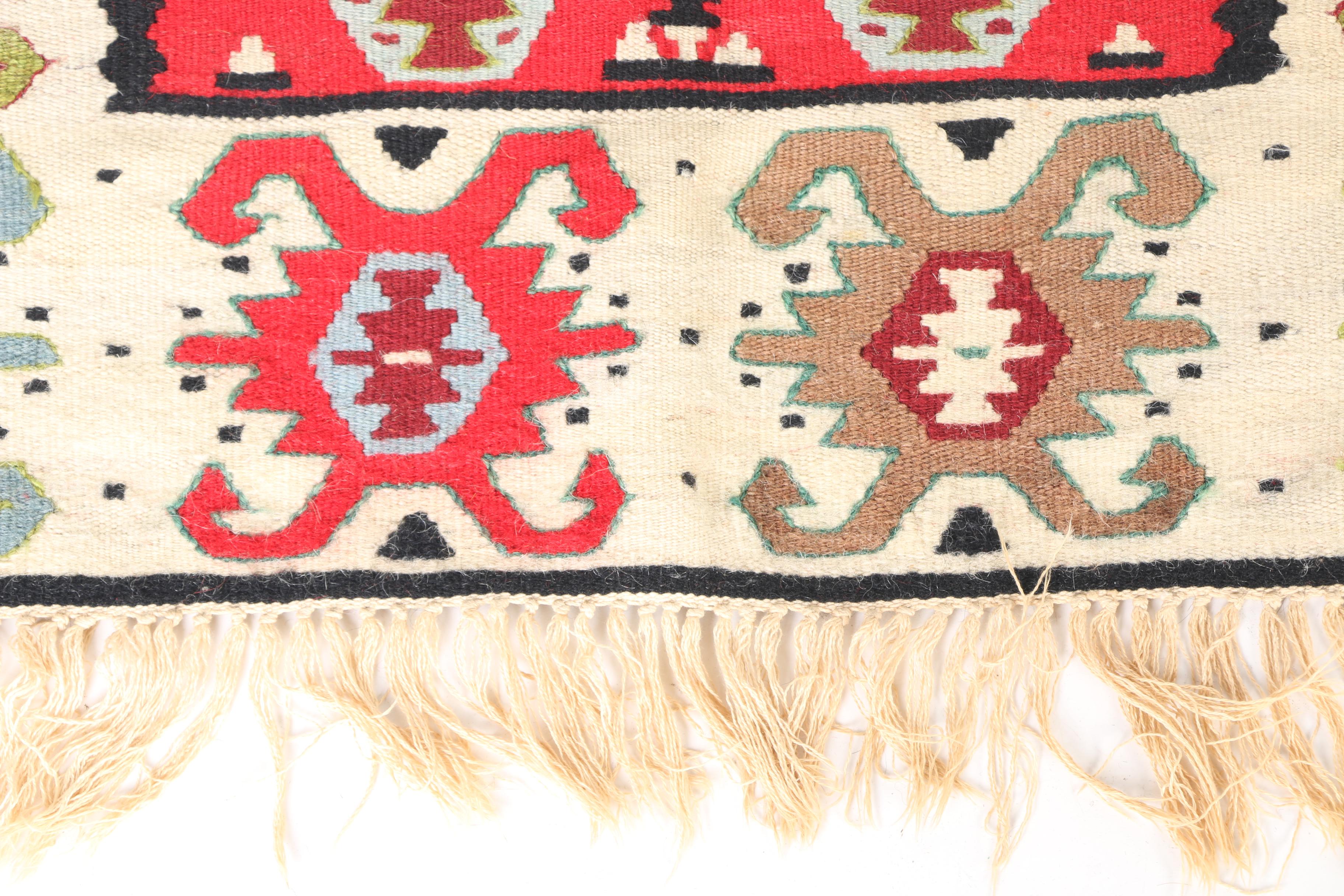 Handwoven and Embroidered Kazak Accent Rugs and Kilims