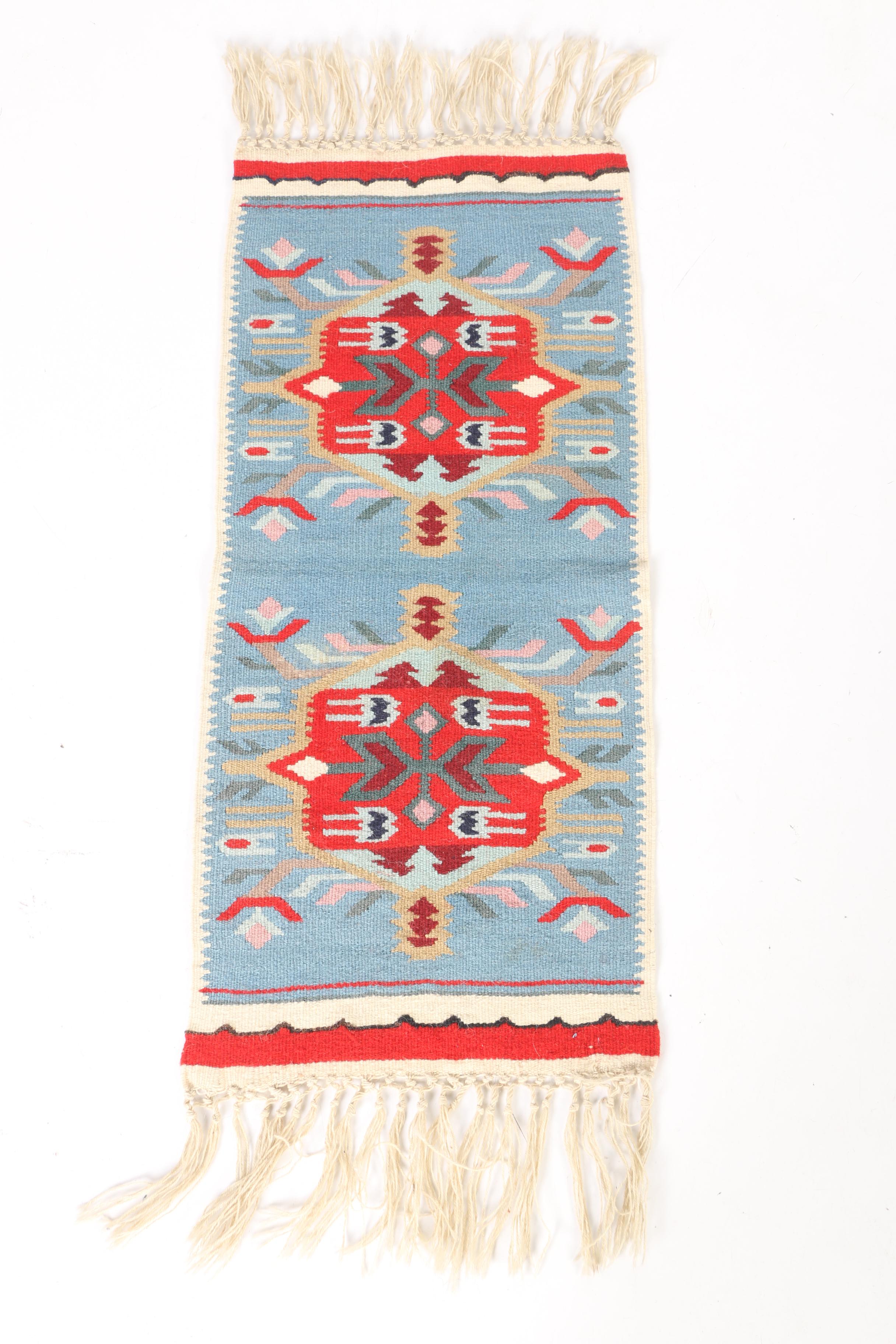 Handwoven and Embroidered Kazak Accent Rugs and Kilims