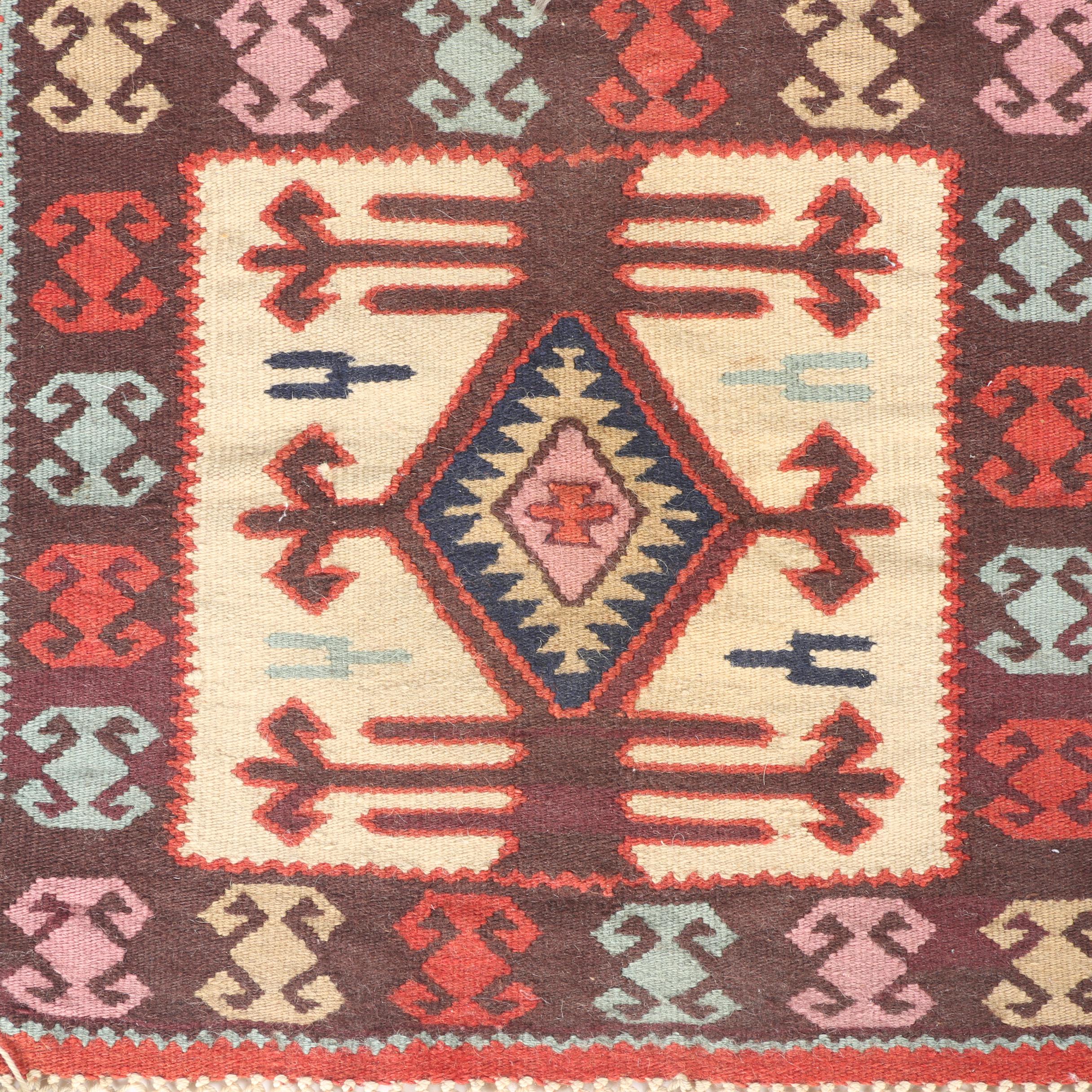 Handwoven and Embroidered Kazak Accent Rugs and Kilims