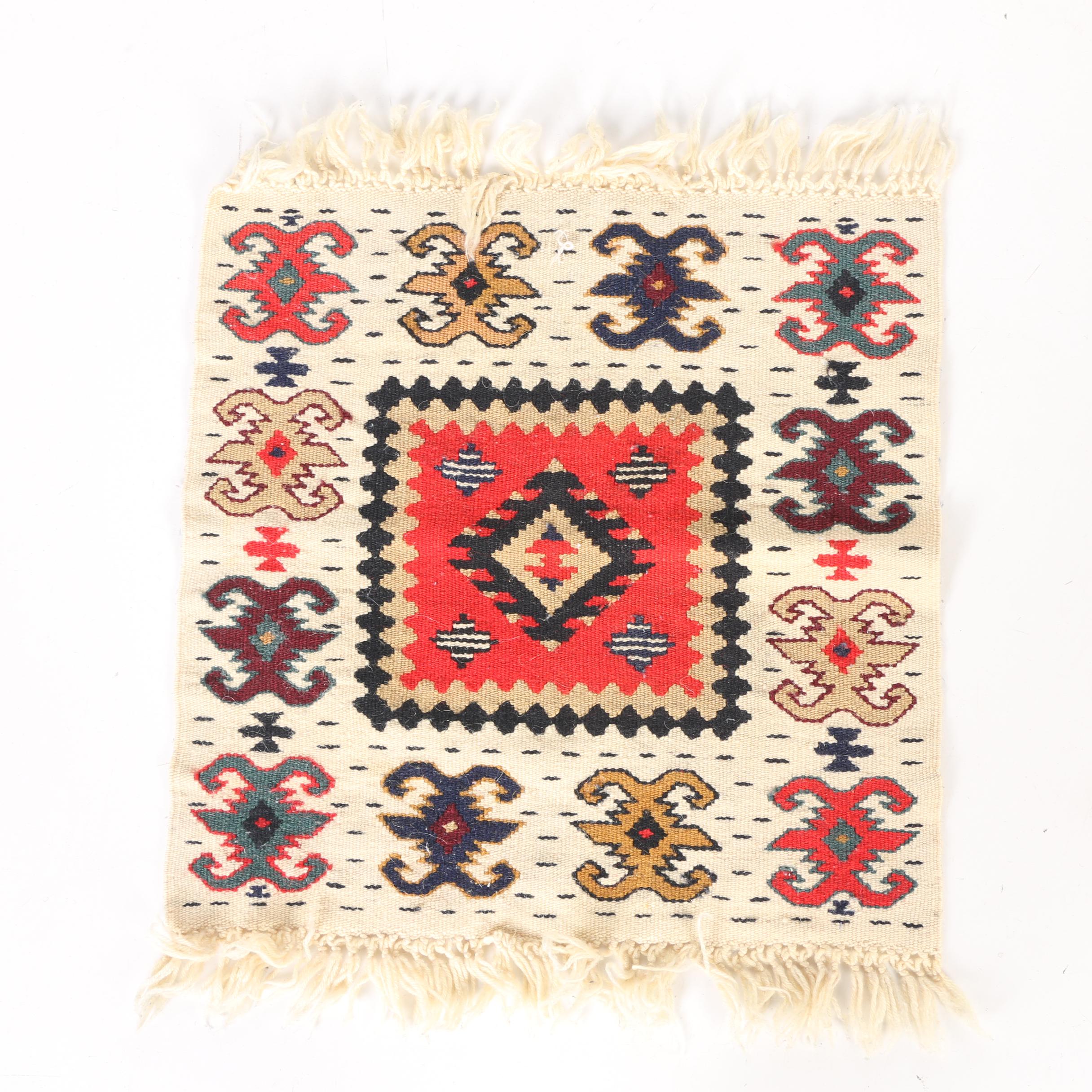 Handwoven and Embroidered Kazak Accent Rugs and Kilims