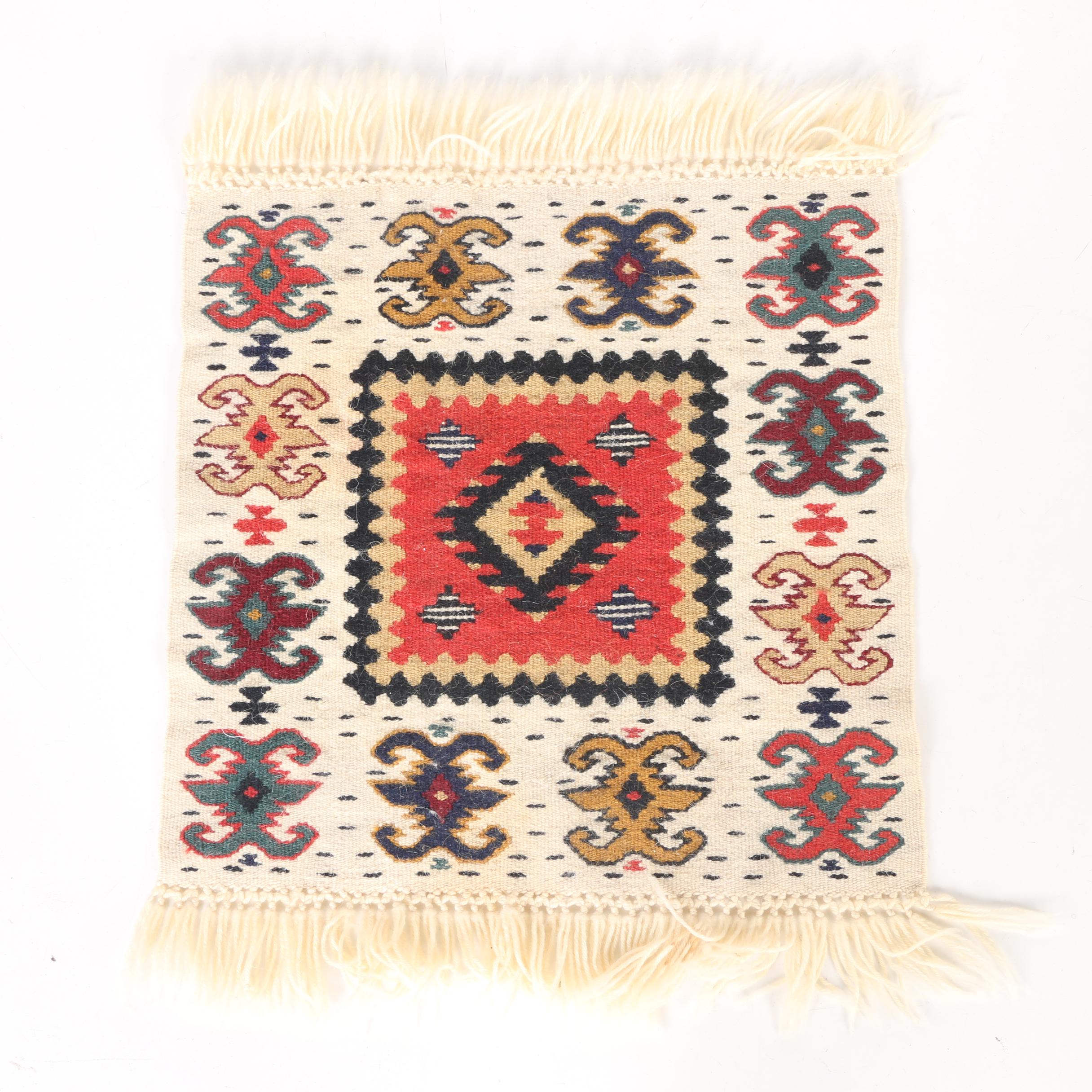Handwoven and Embroidered Kazak Accent Rugs and Kilims