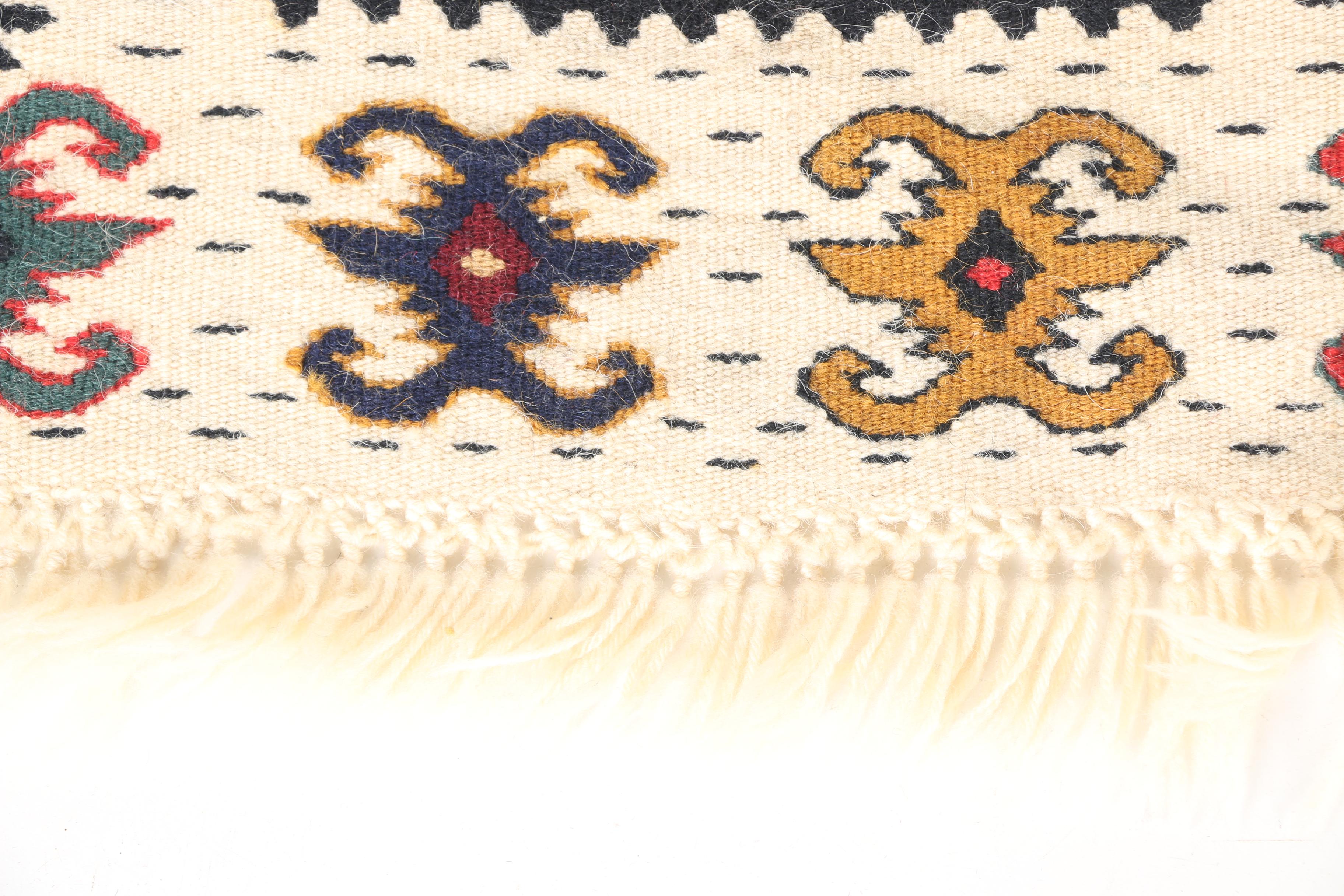 Handwoven and Embroidered Kazak Accent Rugs and Kilims