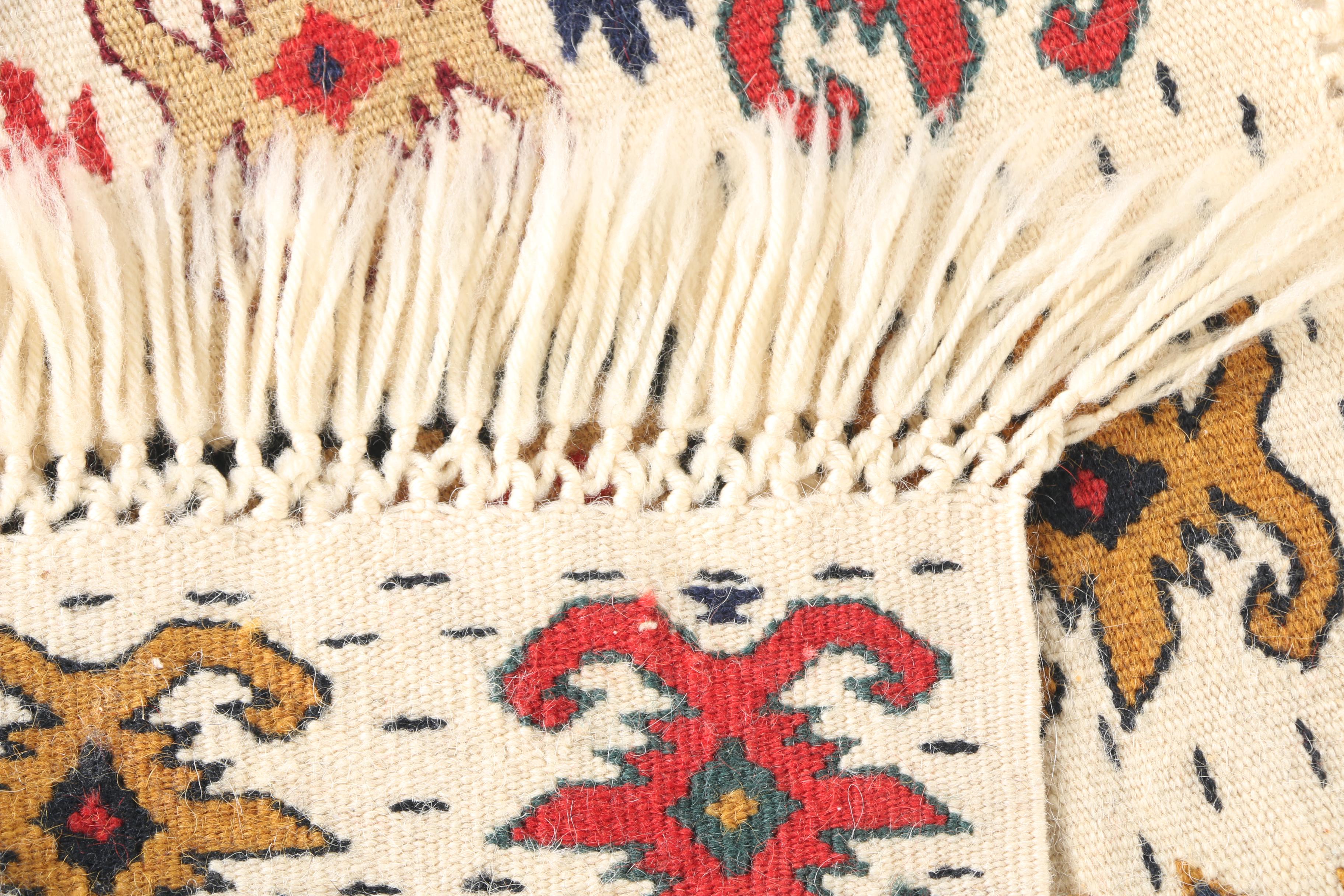 Handwoven and Embroidered Kazak Accent Rugs and Kilims