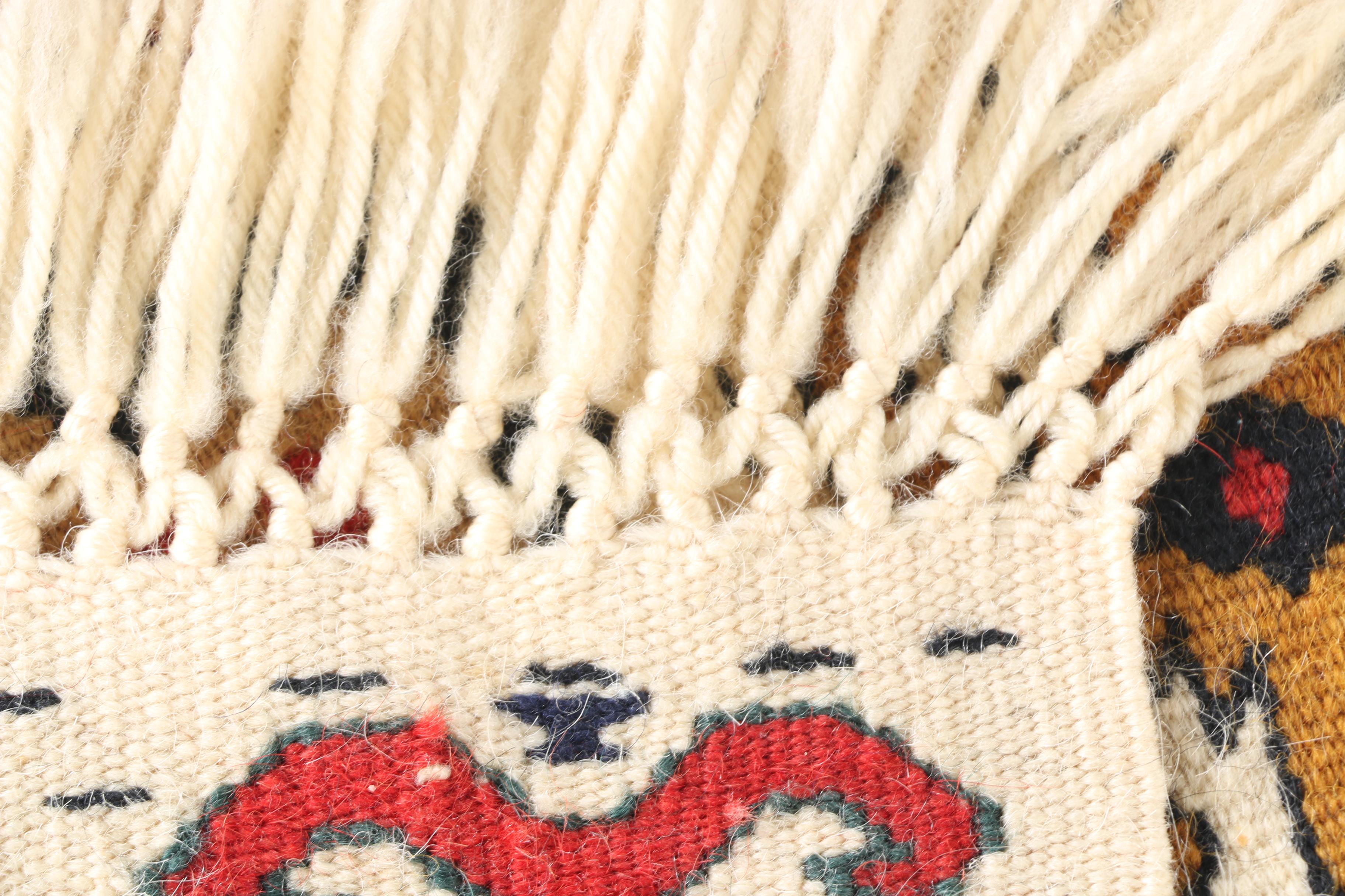 Handwoven and Embroidered Kazak Accent Rugs and Kilims