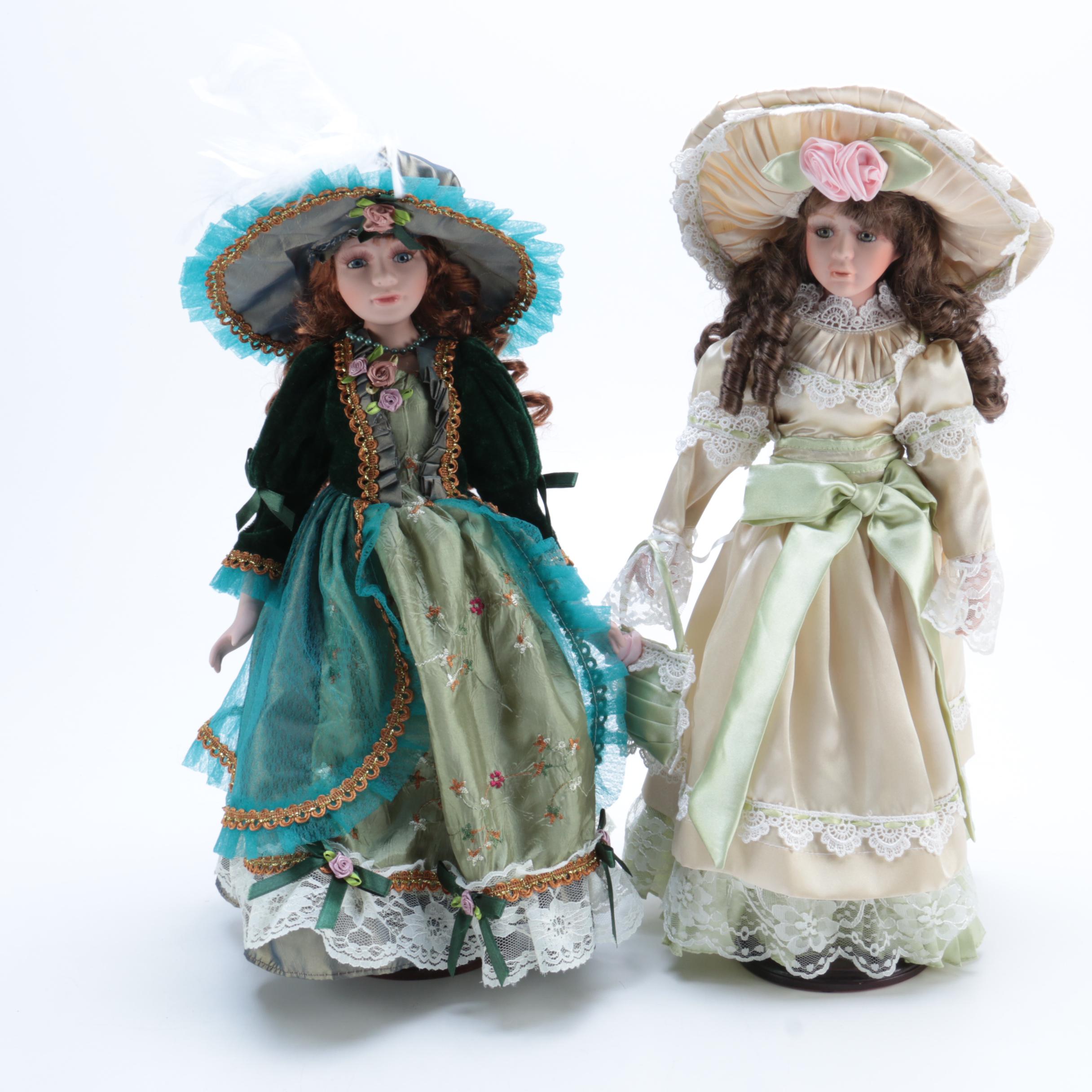 Two Porcelain Dolls