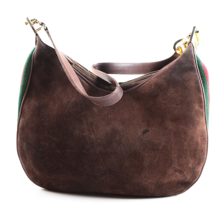 Gucci Suede Hobo Bag