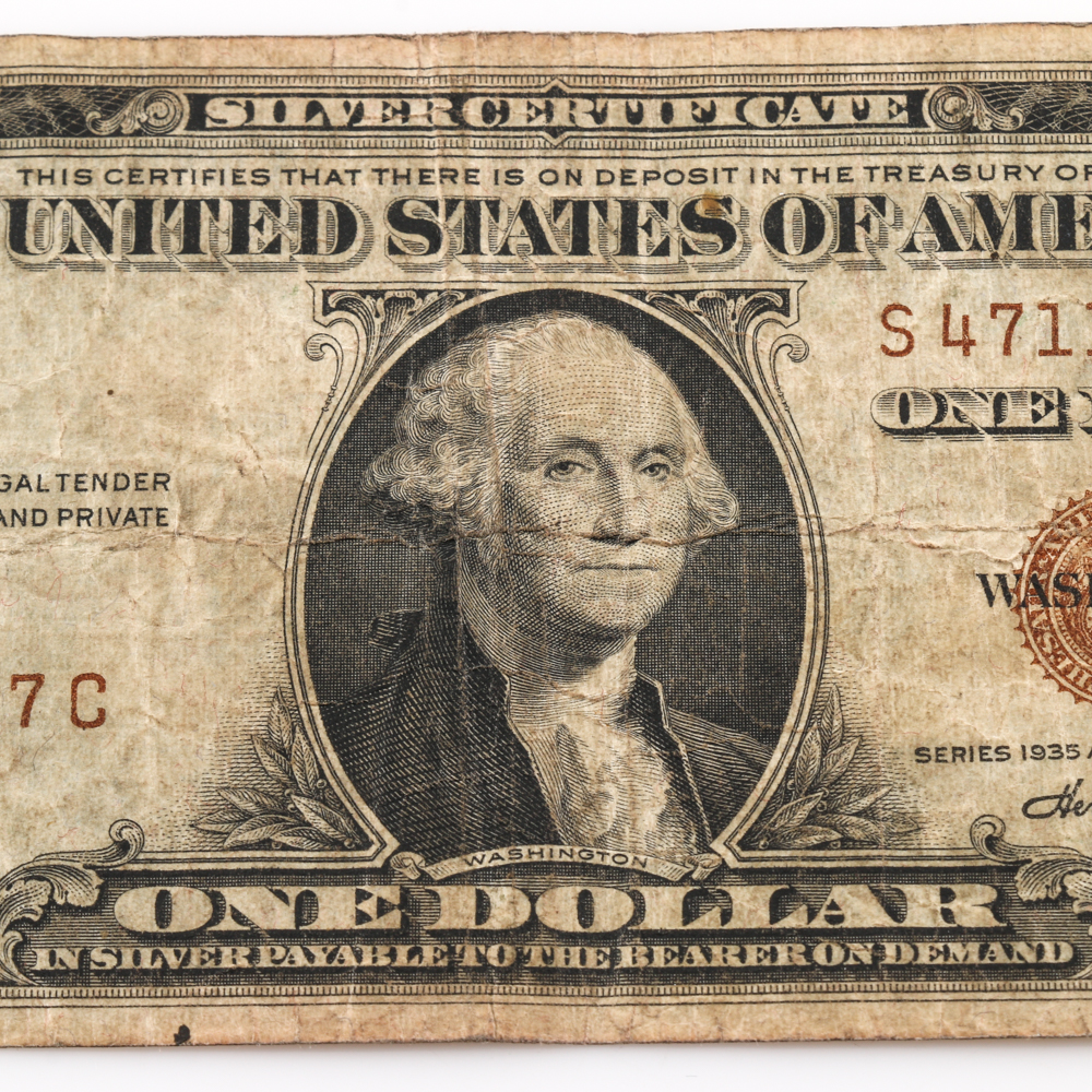 Pair of Series 1935-A Brown Seal "Hawaii" $1 Silver Certificates