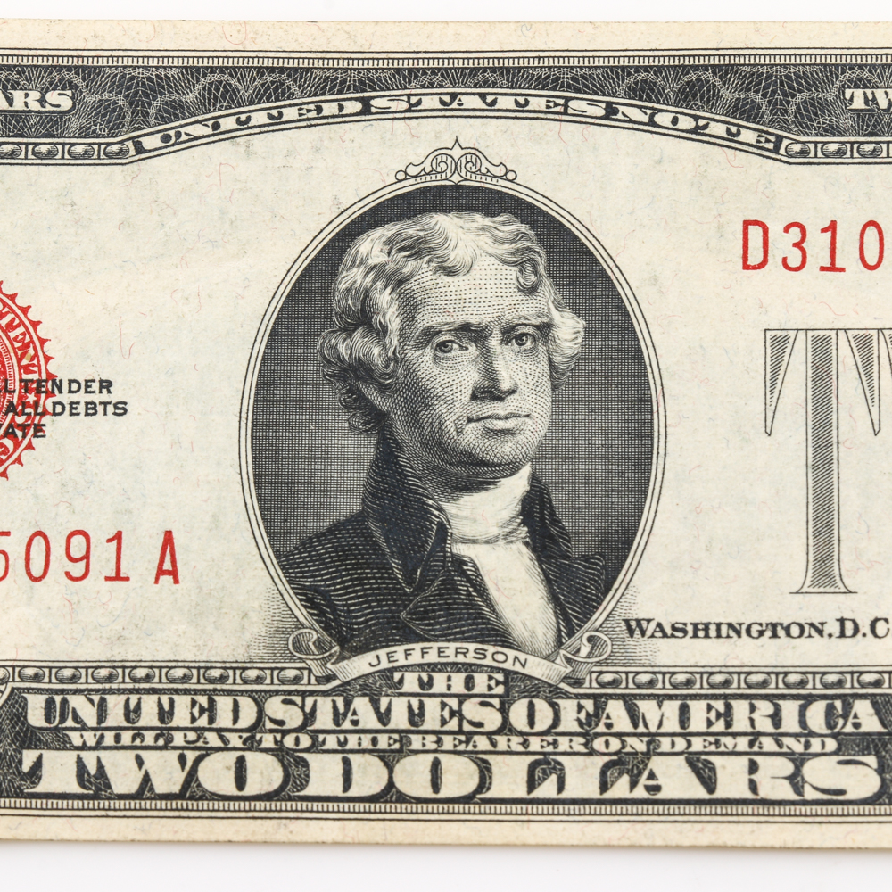 Series 1928-D Red Seal $2 Note