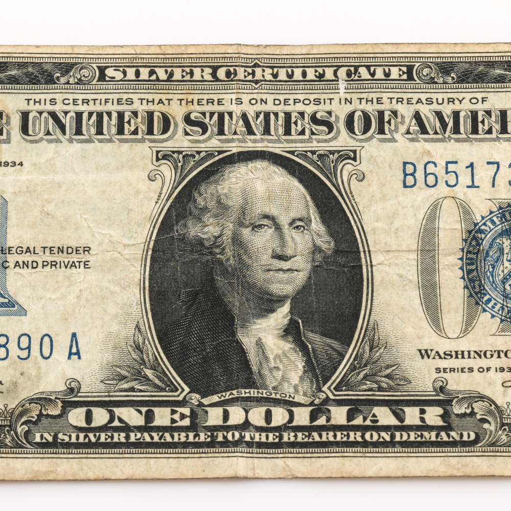 Series 1934 Blue Seal $1 Silver Certificate
