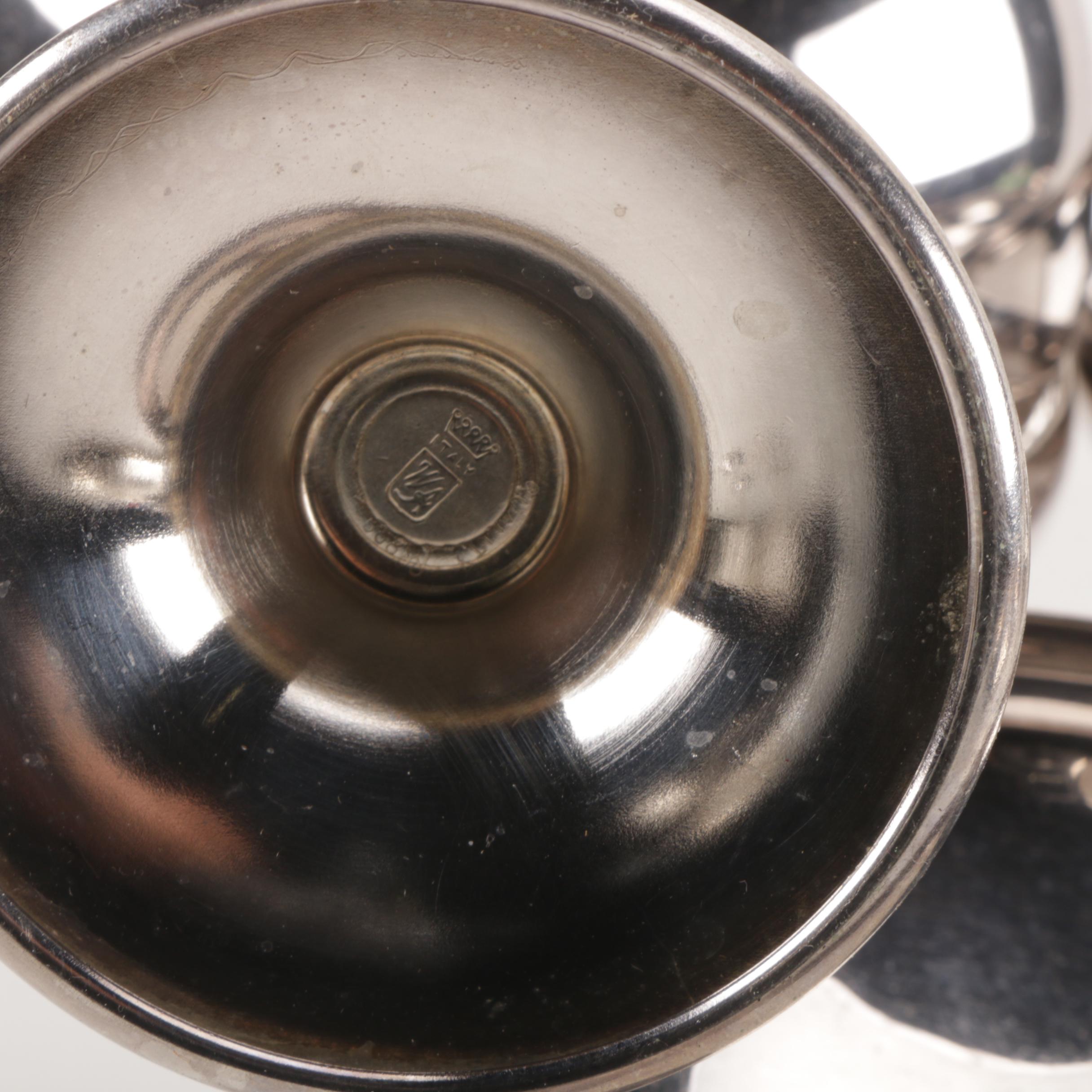 Plated Silver Drinkware With Tray Featuring William Adams (Towle)