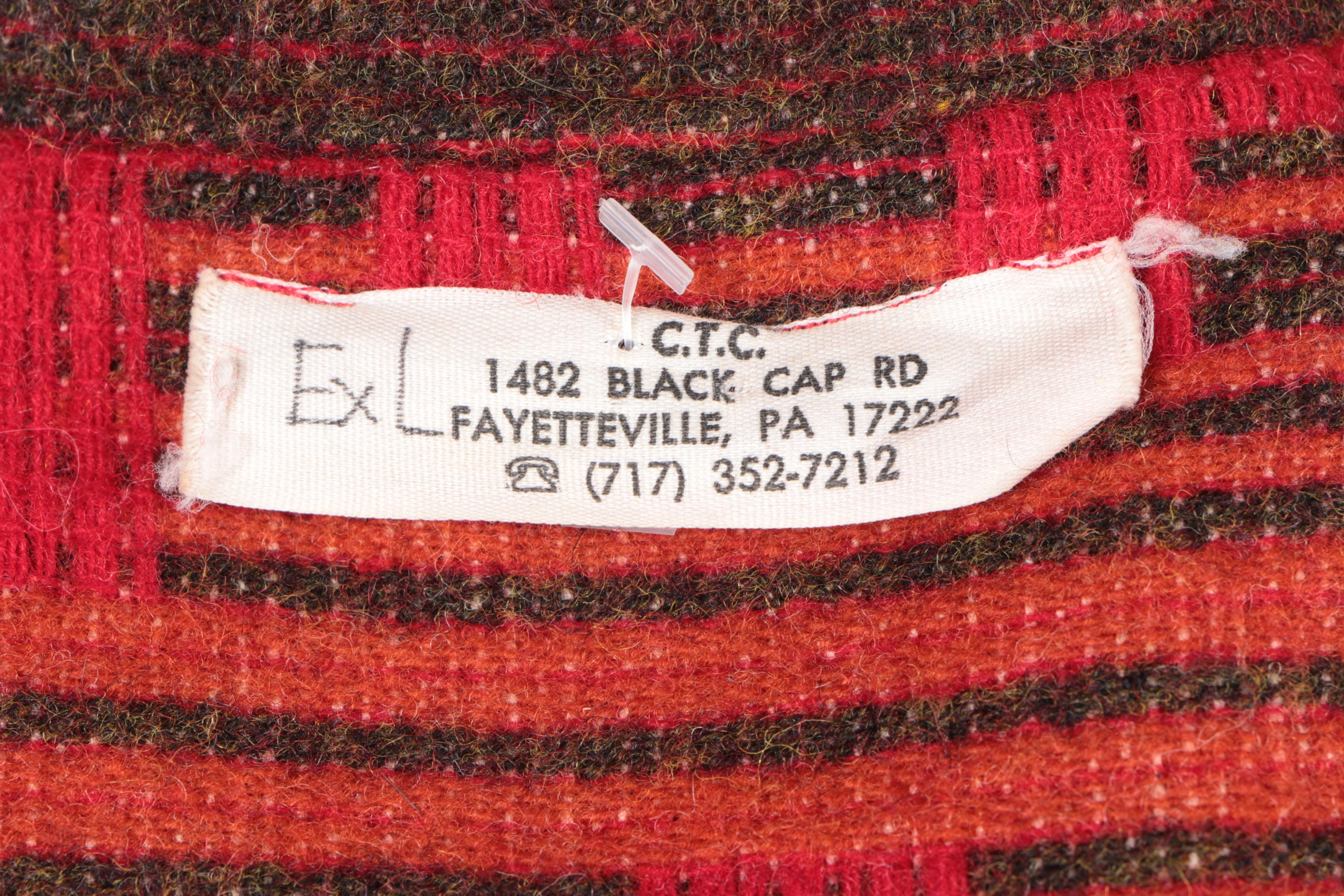 South Western Style Wool Coat