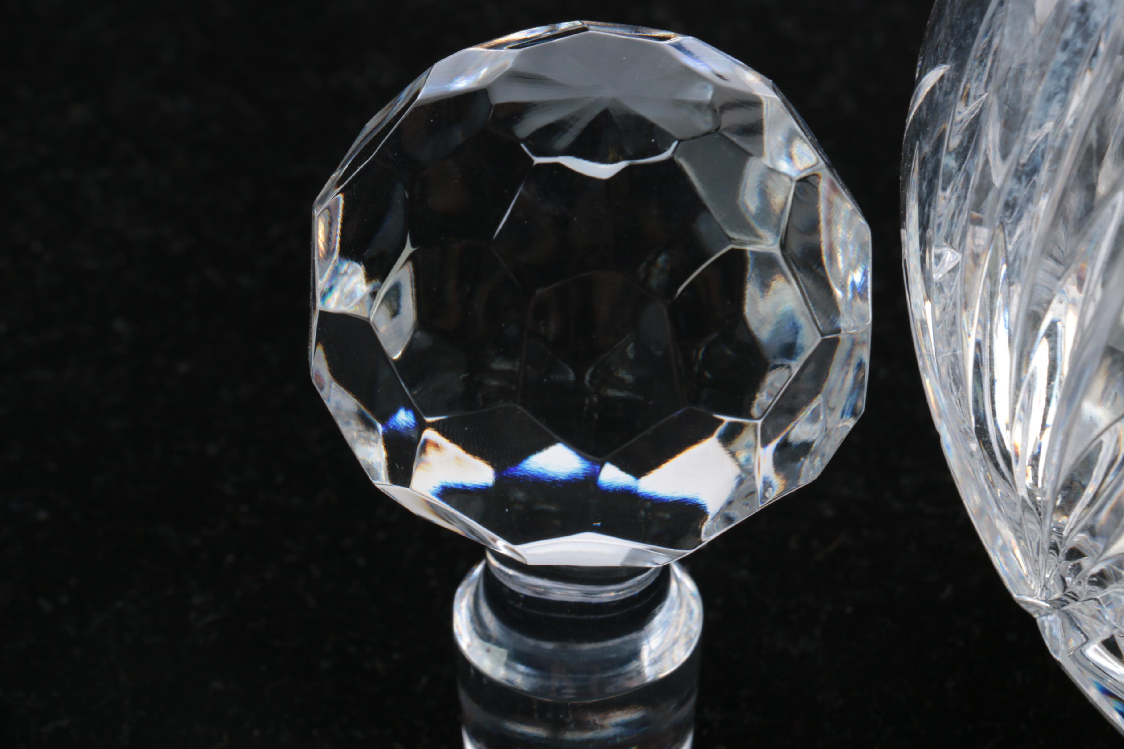 Group of Crystal Decanters Including Towle