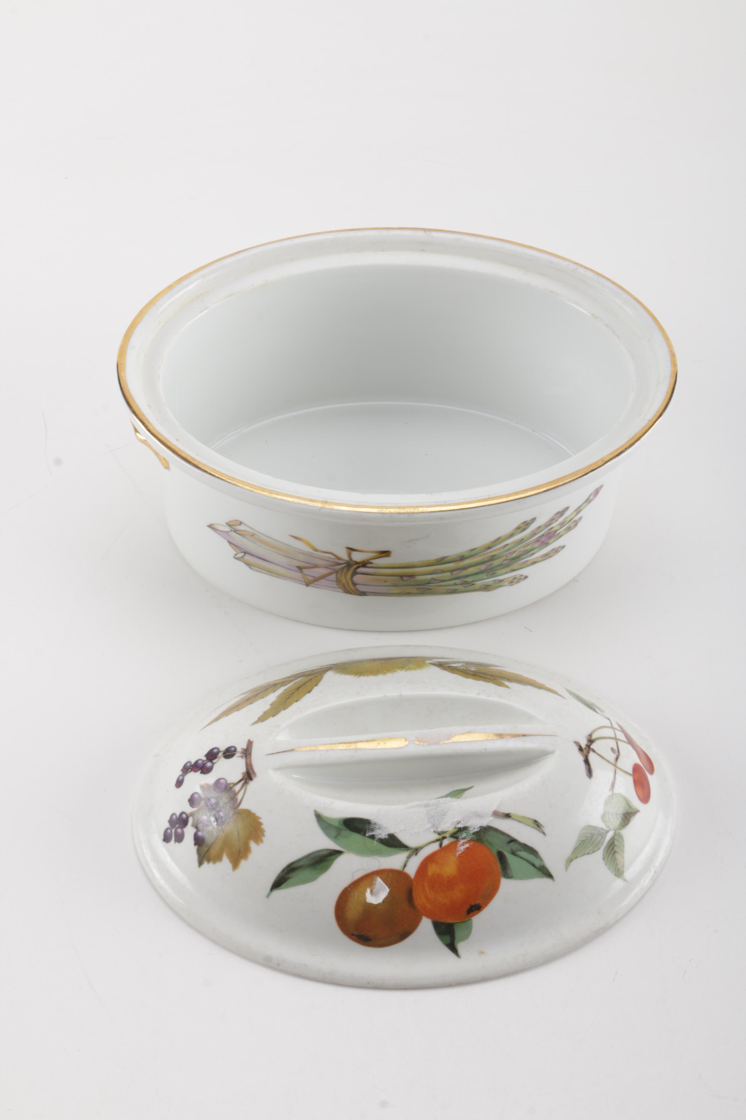Royal Worcester 'Evesham' Lidded Dish