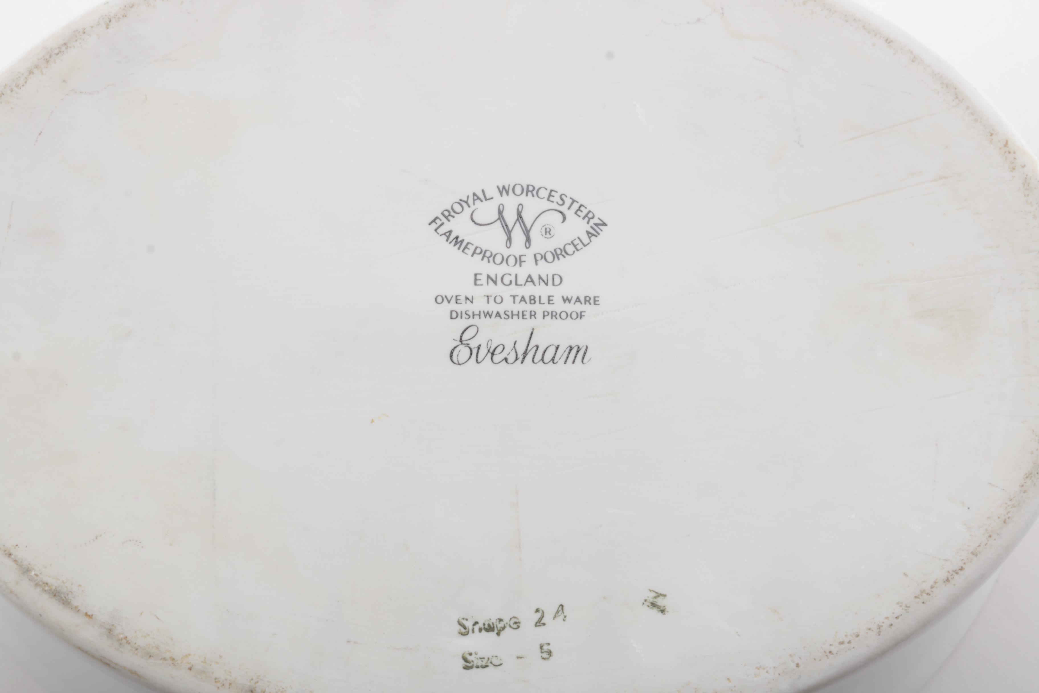 Royal Worcester 'Evesham' Lidded Dish