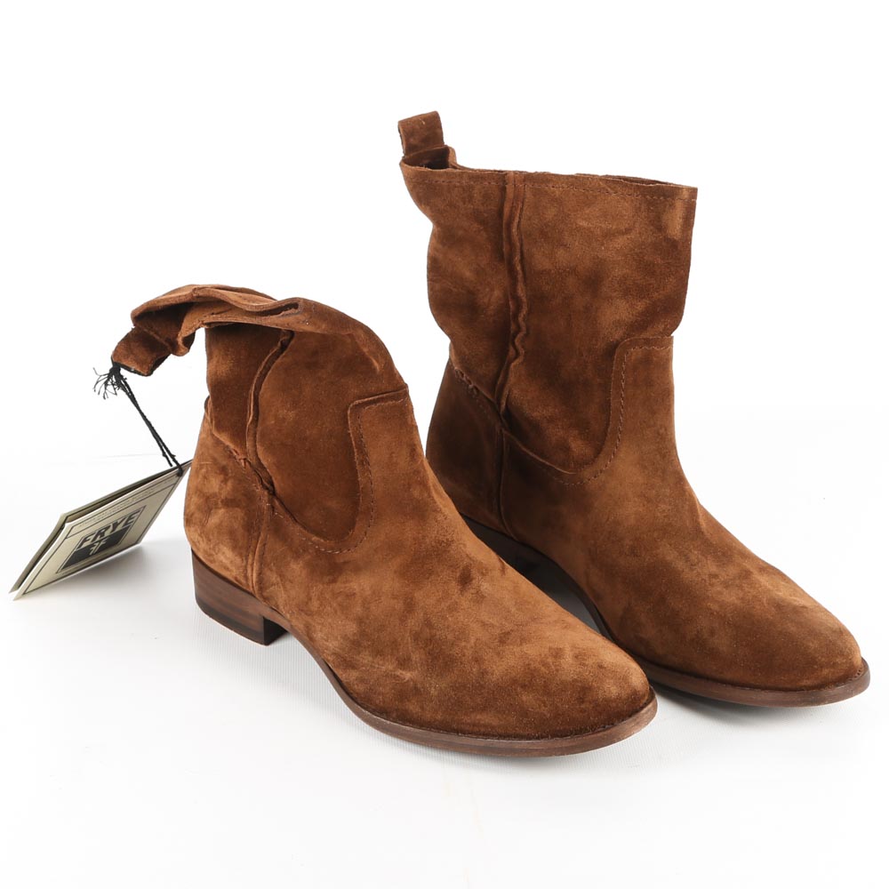 Frye Cara Suede Ankle Boots