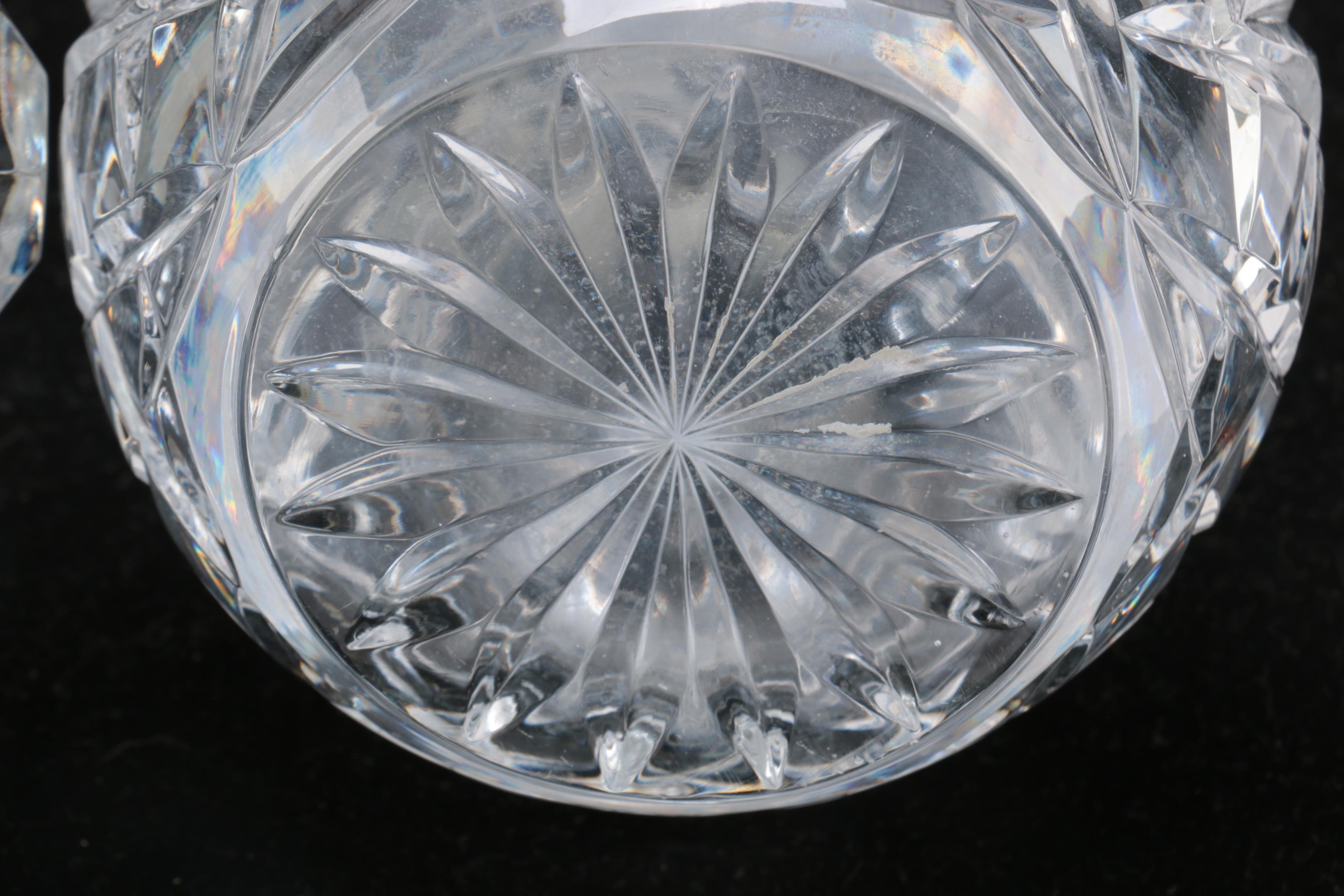 Group of Crystal Decanters Including Towle