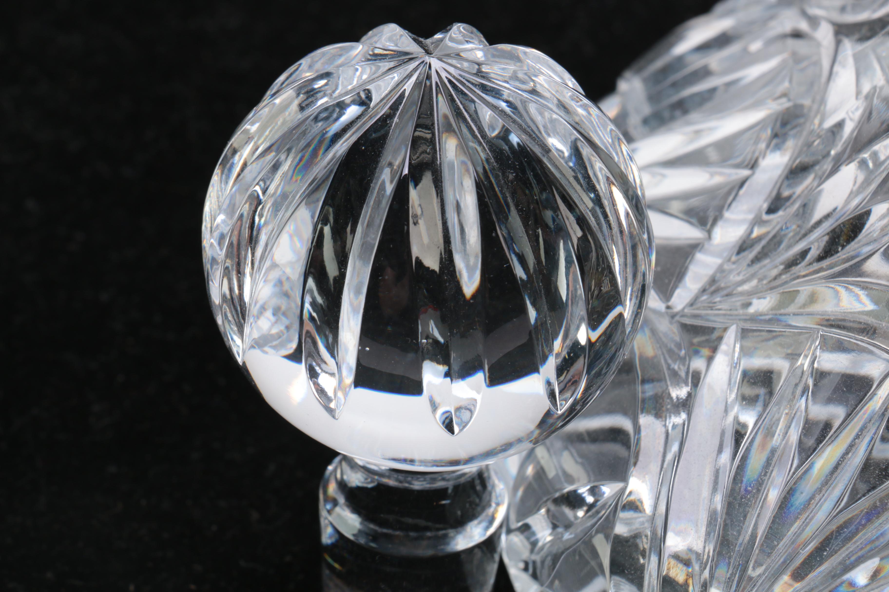 Group of Crystal Decanters Including Towle