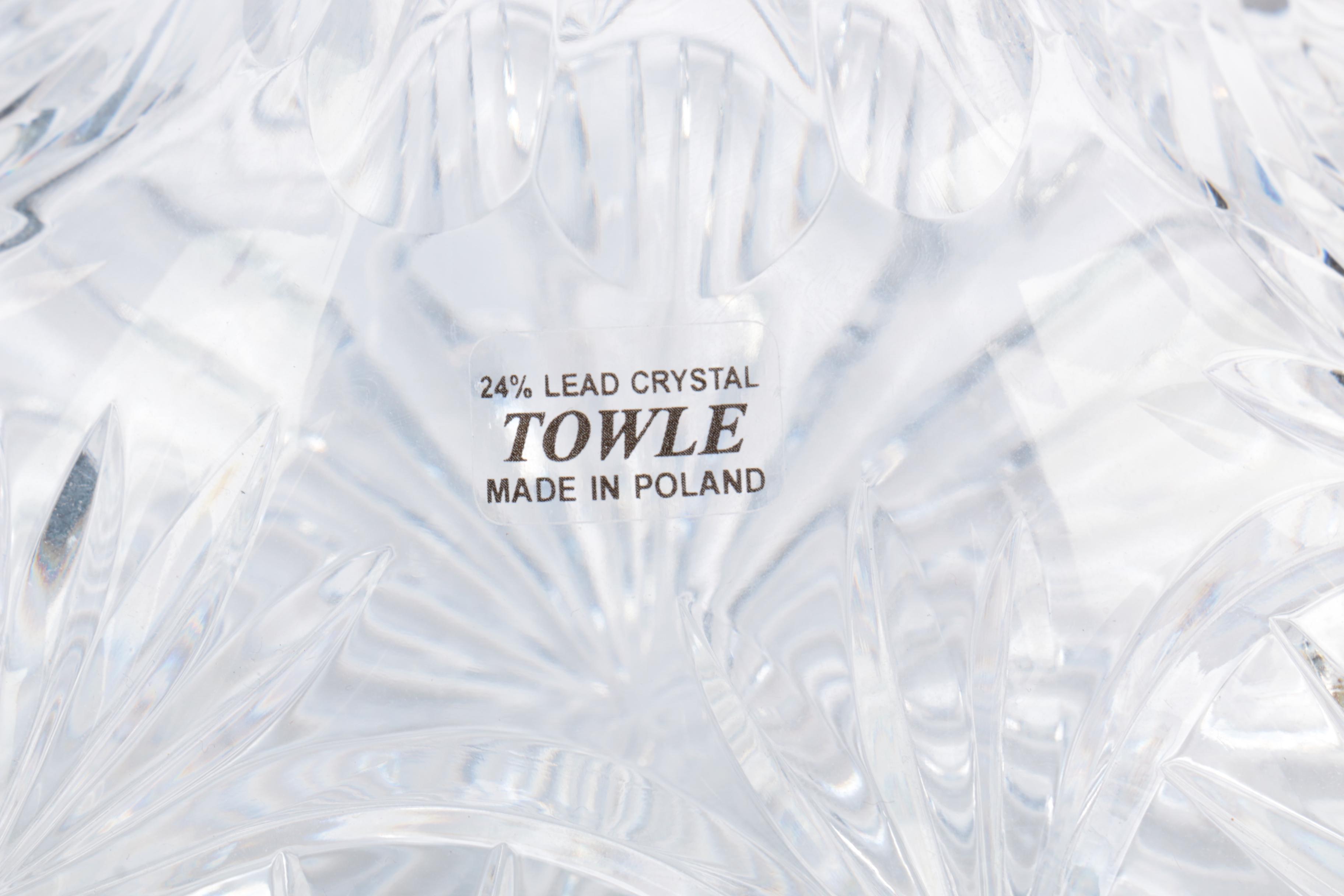 Group of Crystal Decanters Including Towle